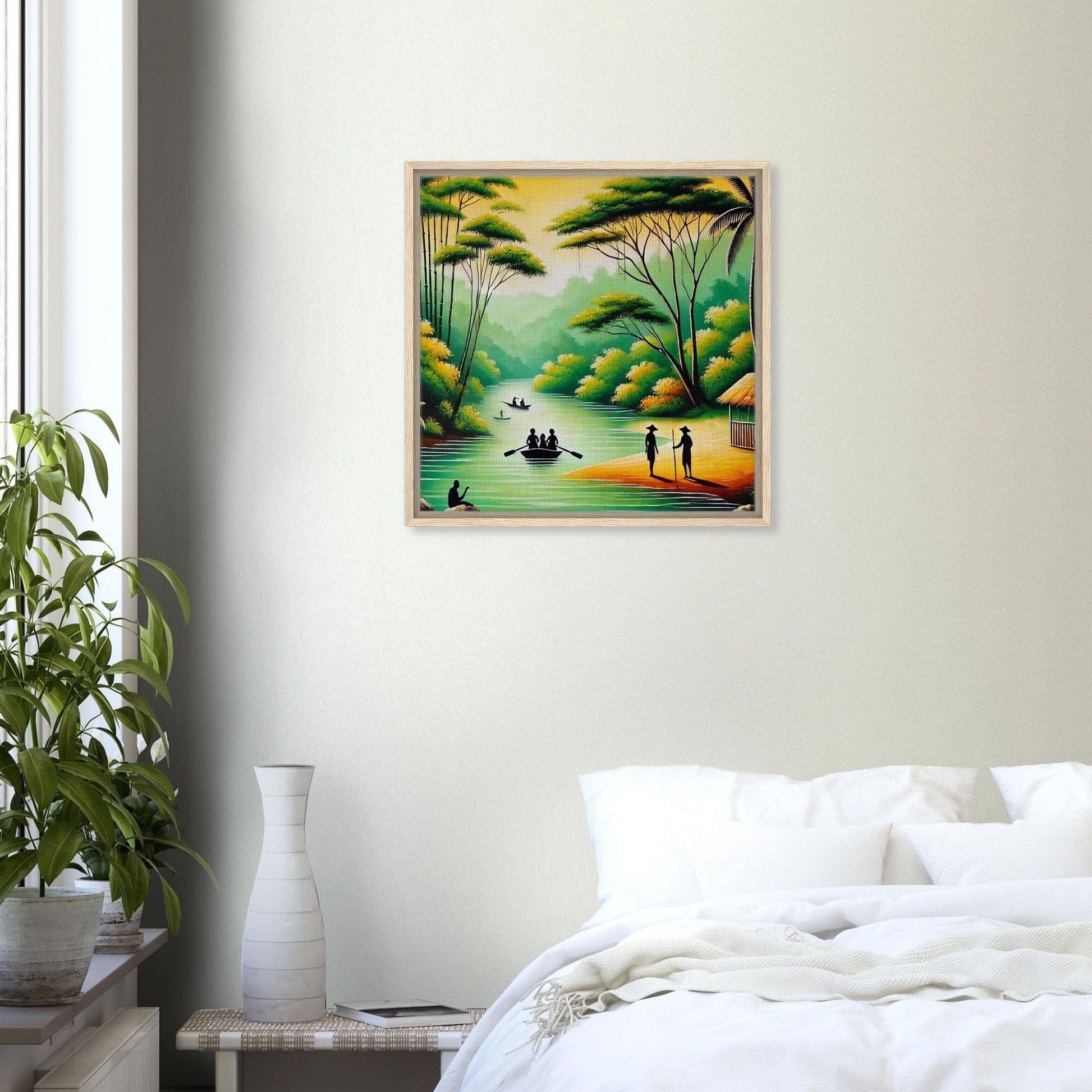 My Store Print Material Island Boat Ride One Framed Canvas