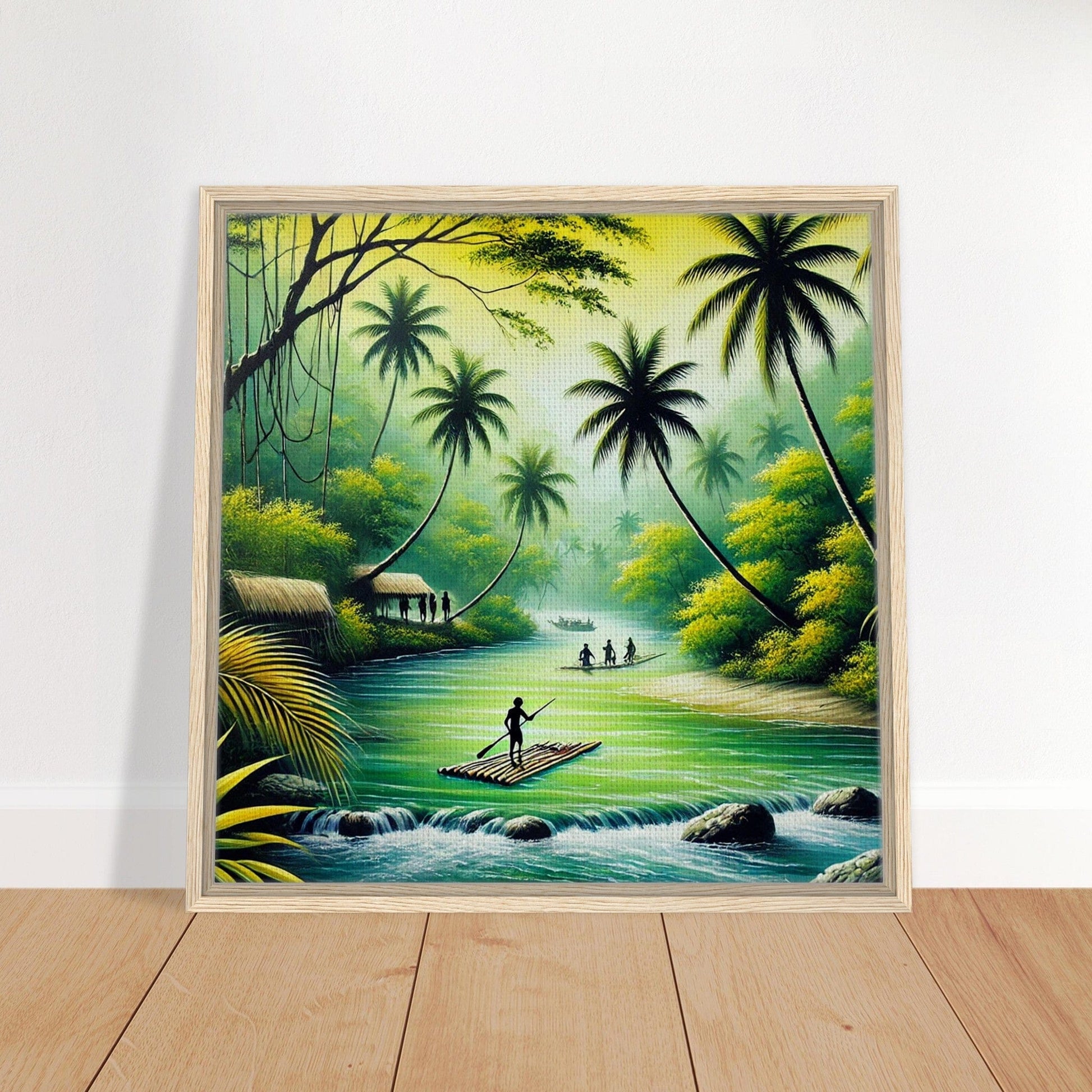 My Store Print Material Island Rafting One Framed Canvas