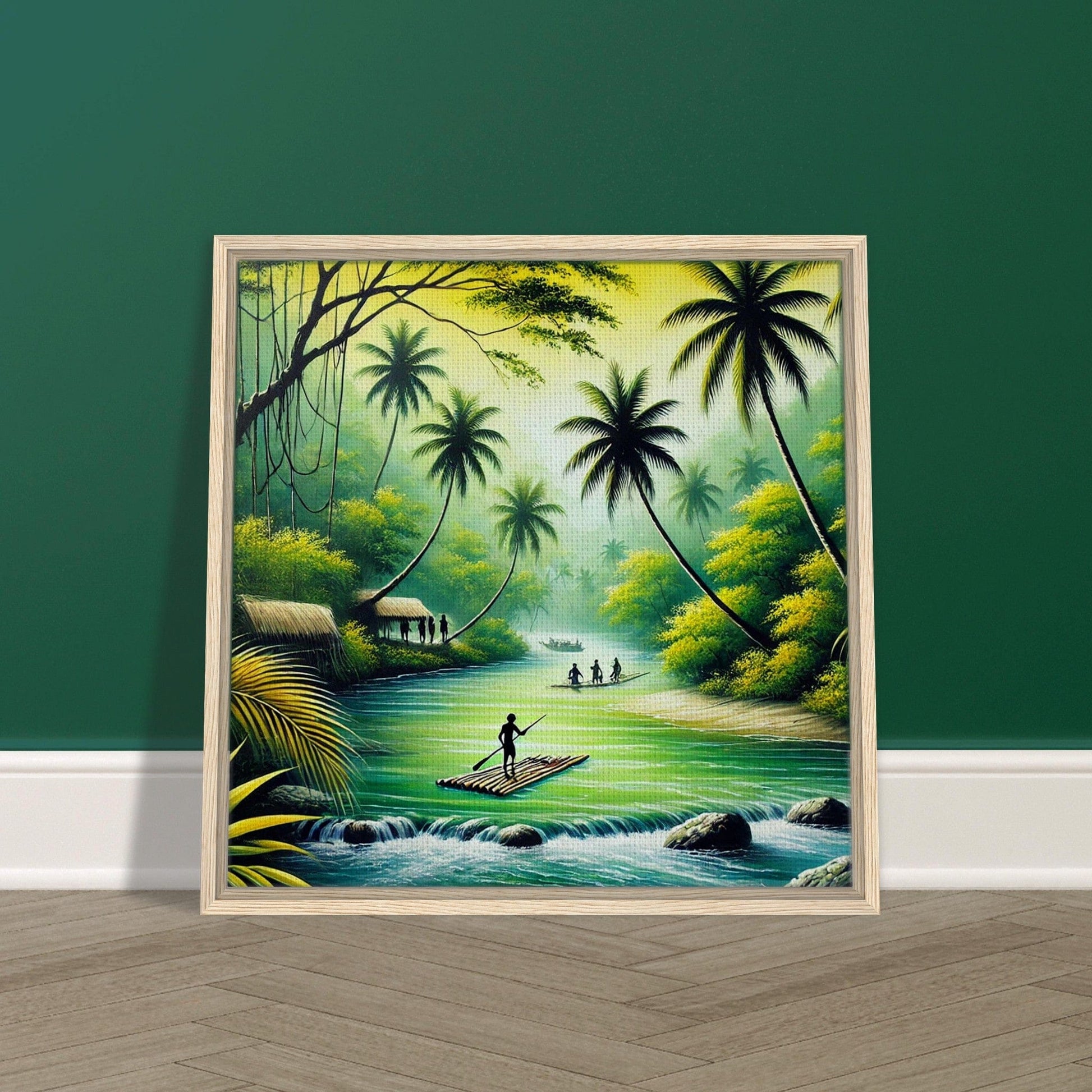 My Store Print Material Island Rafting One Framed Canvas