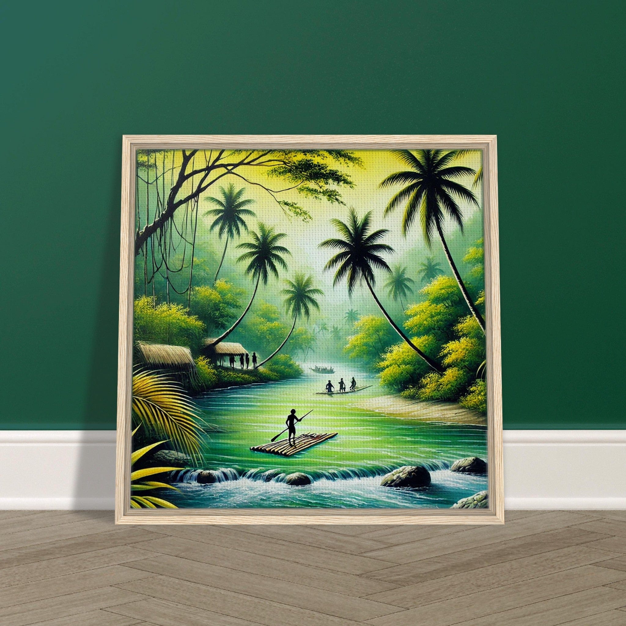 My Store Print Material Island Rafting One Framed Canvas