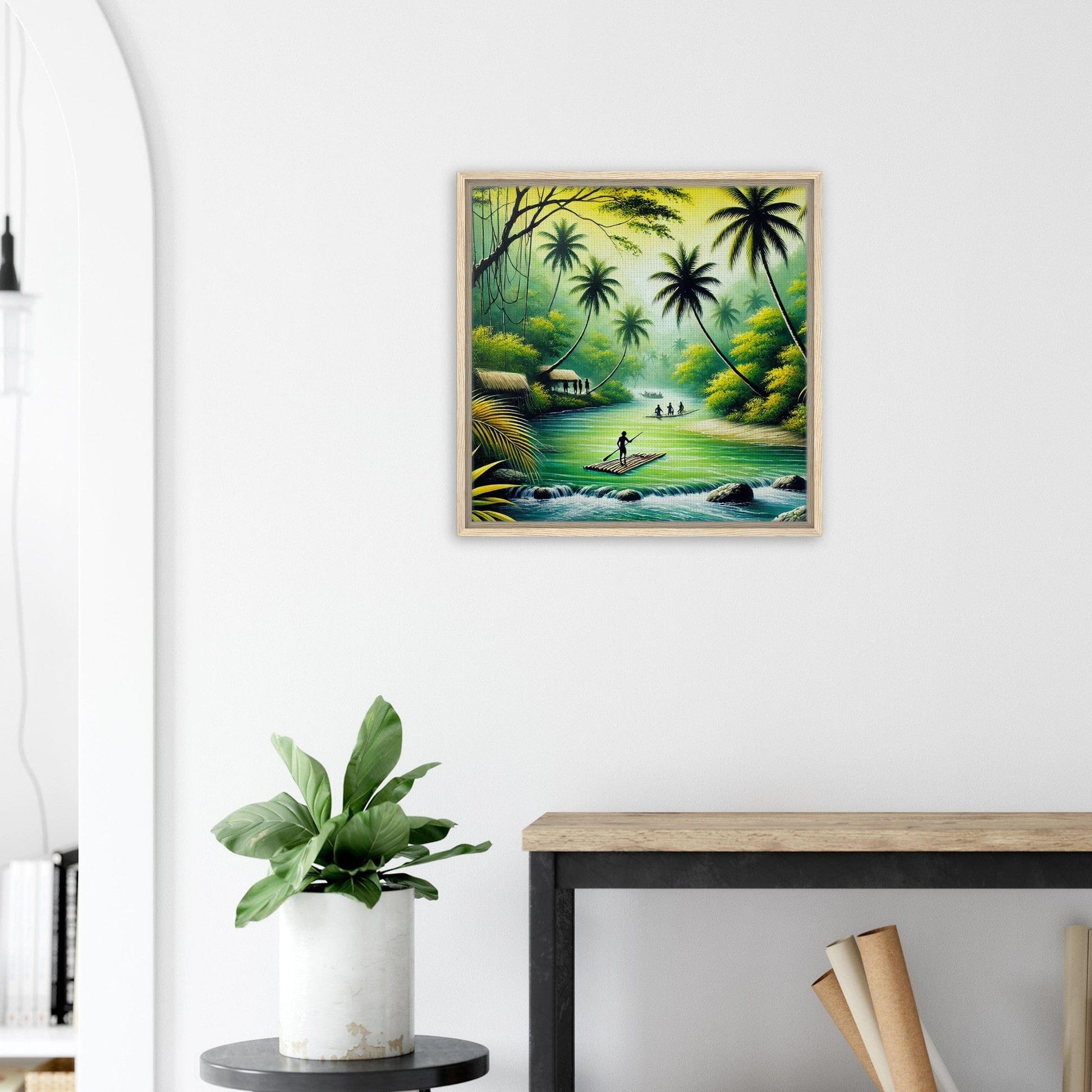 My Store Print Material Island Rafting One Framed Canvas