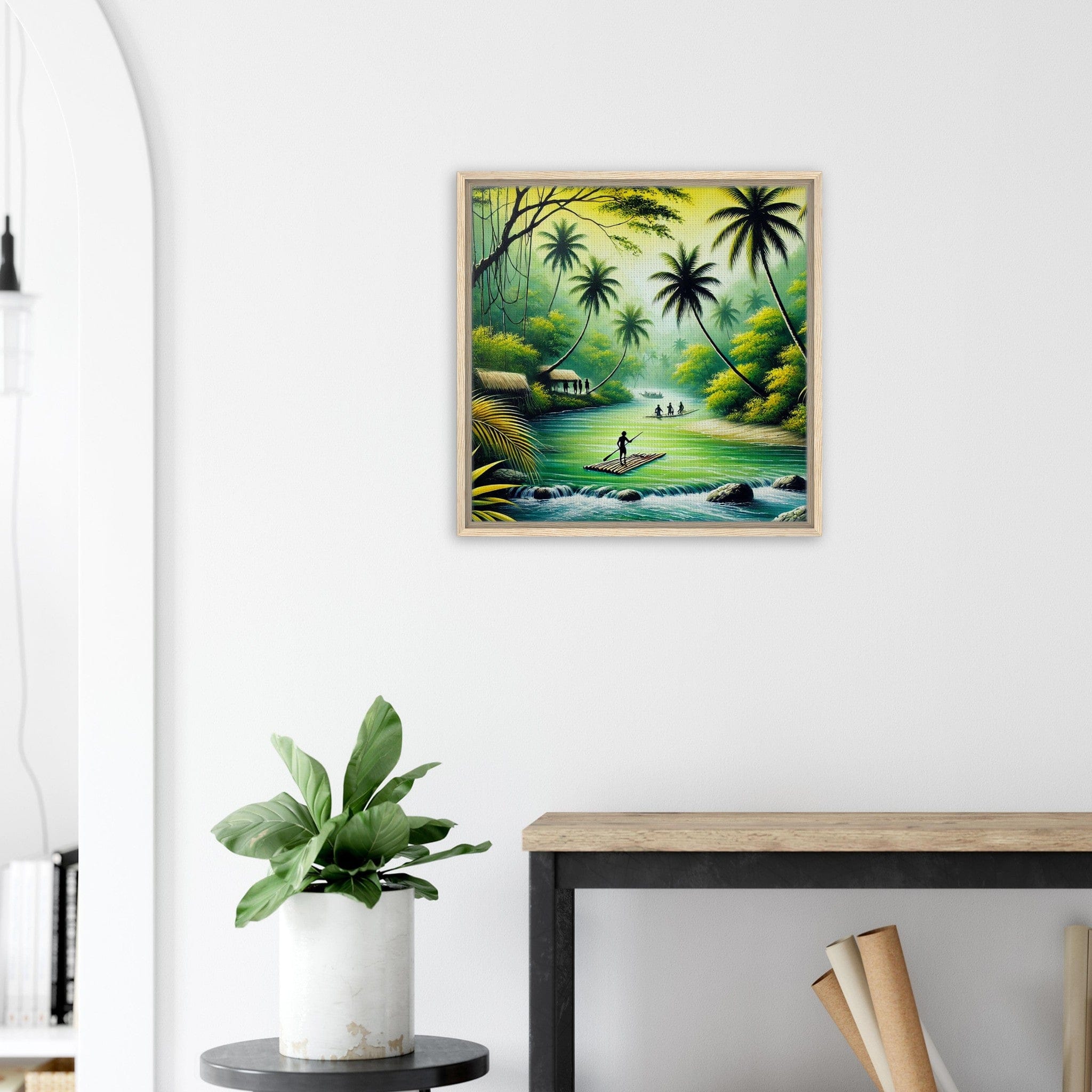 My Store Print Material Island Rafting One Framed Canvas