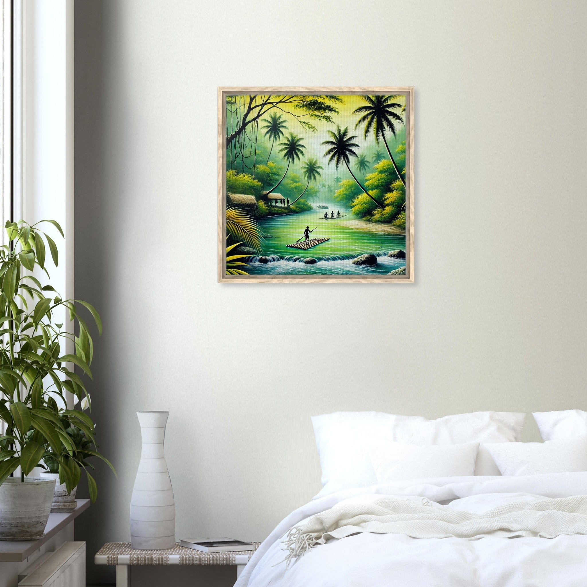 My Store Print Material Island Rafting One Framed Canvas
