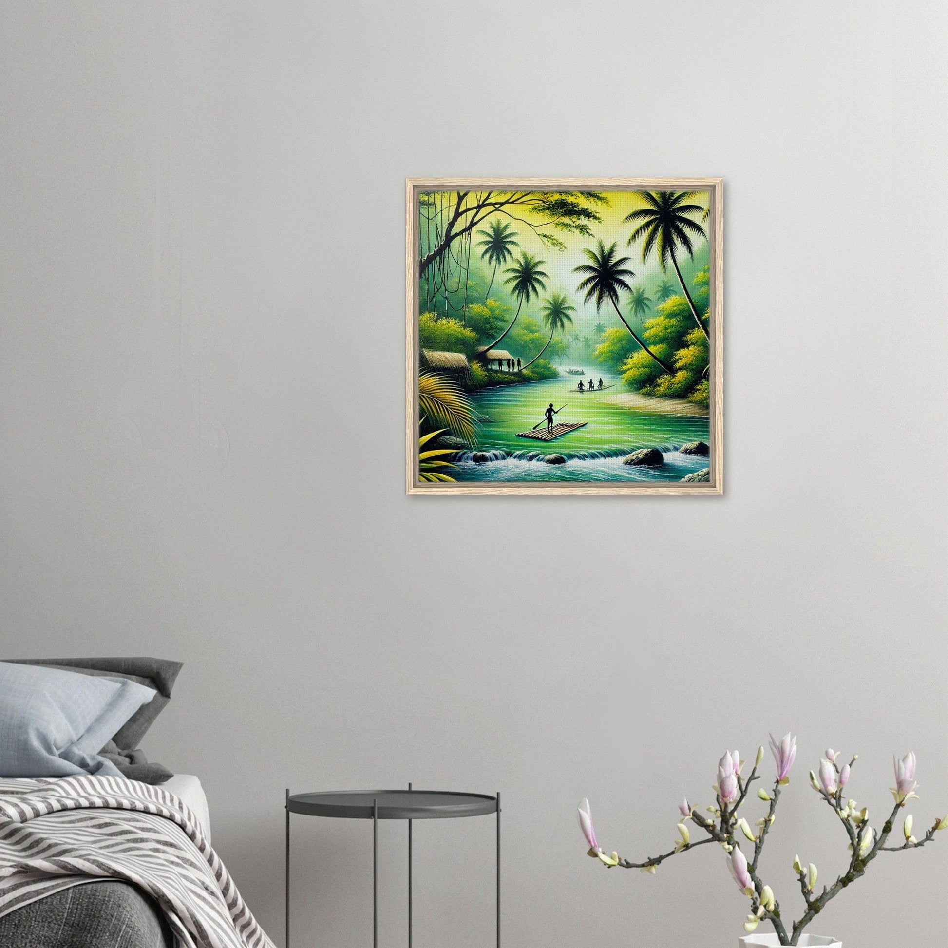 My Store Print Material Island Rafting One Framed Canvas