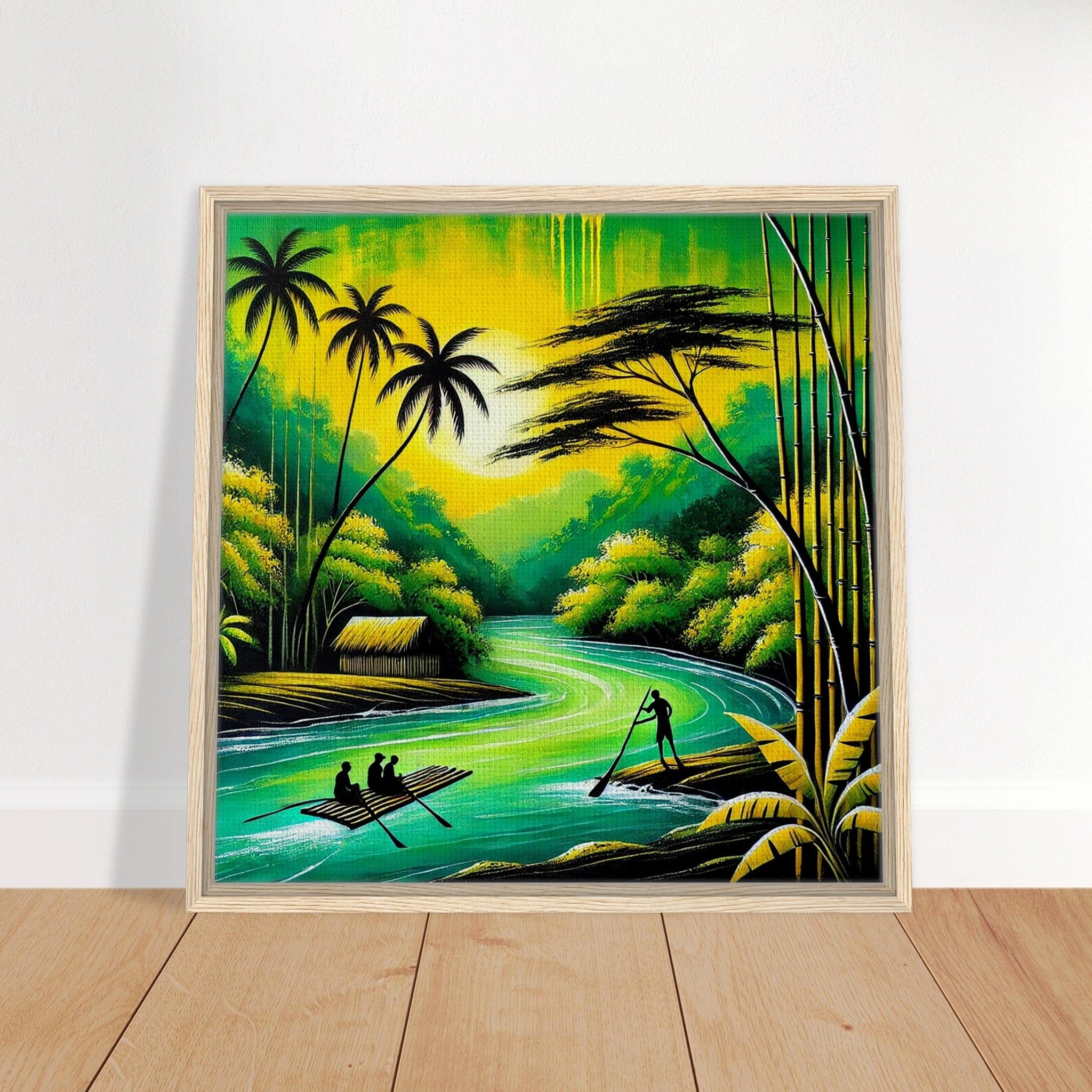My Store Print Material Island Rafting Two Framed Canvas