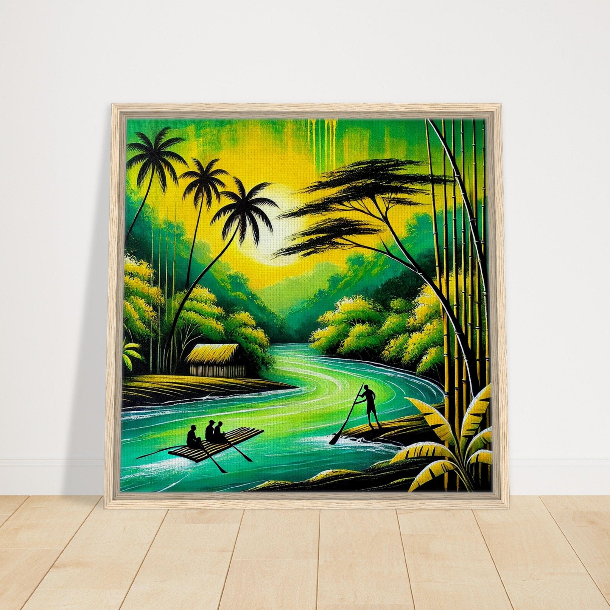 My Store Print Material Island Rafting Two Framed Canvas
