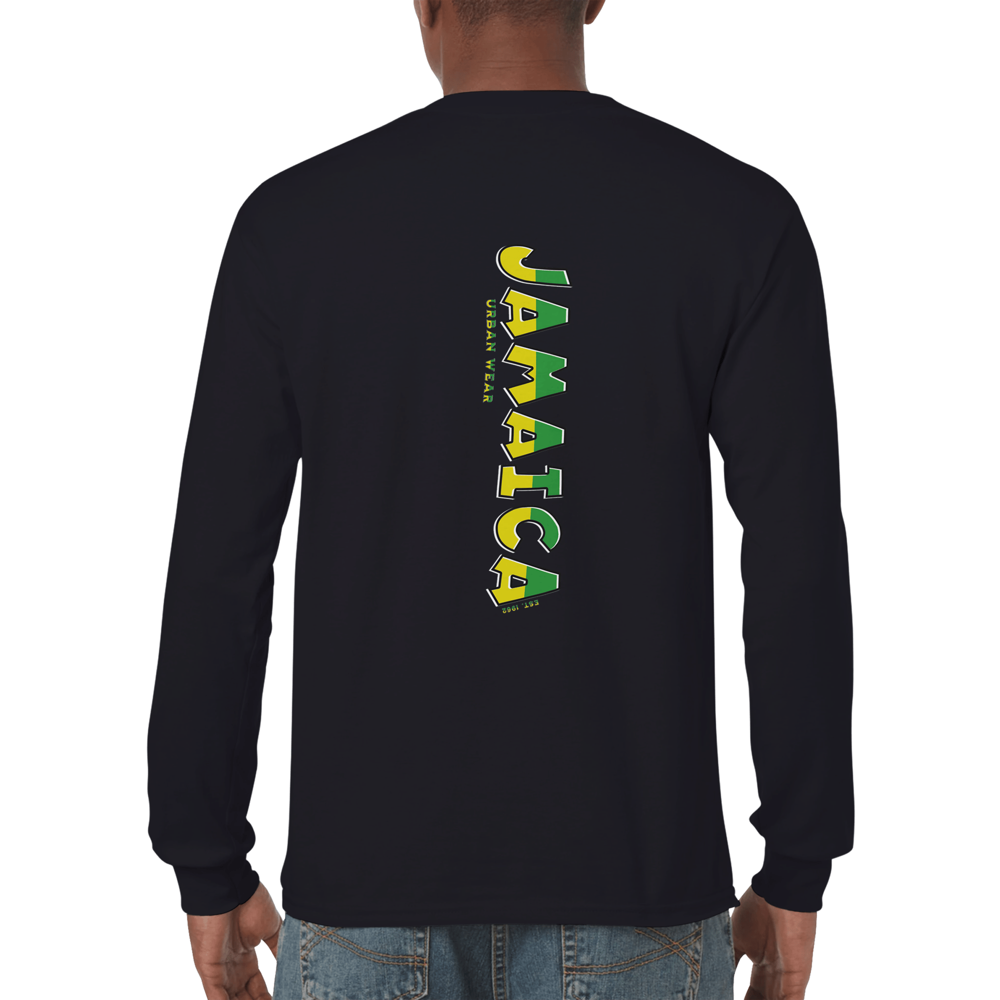 My Store Print Material Keep On Jamming Jamaica Urban Wear Premium Unisex Long sleeve T-shirt