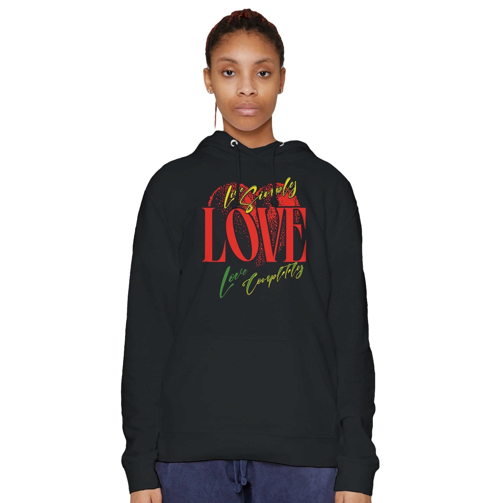 My Store Print Material Live Simple Love Completely - Premium Unisex Pullover Hoodie | Laneseven LS13001