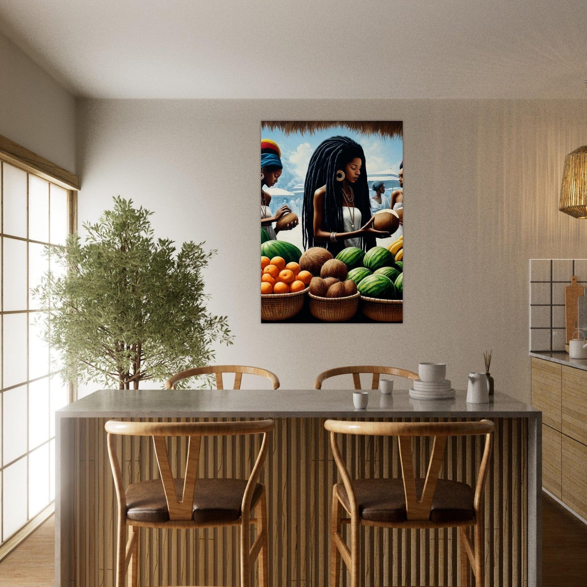 My Store Print Material Market Day Harvest One Aluminum Print