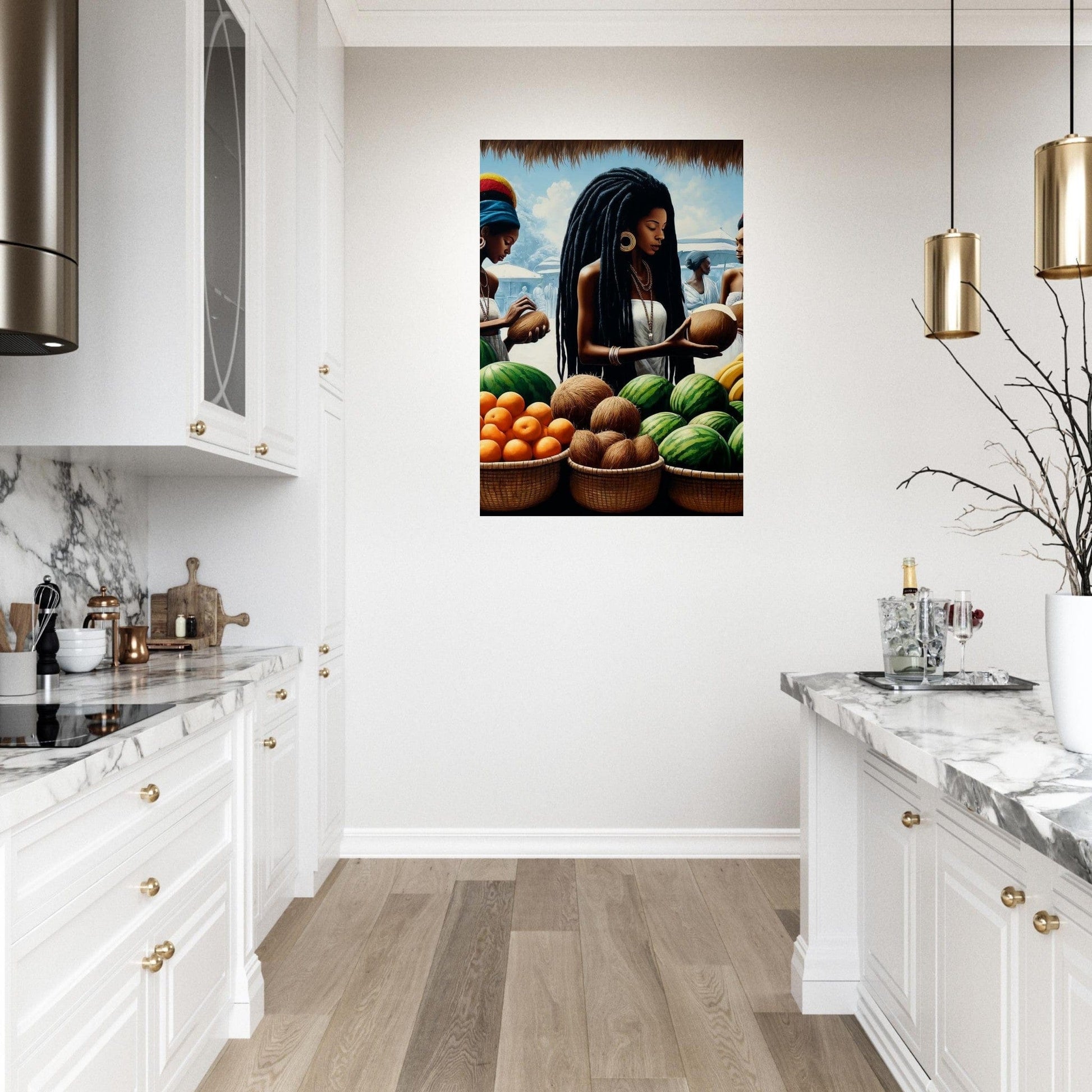 My Store Print Material Market Day Harvest One Aluminum Print