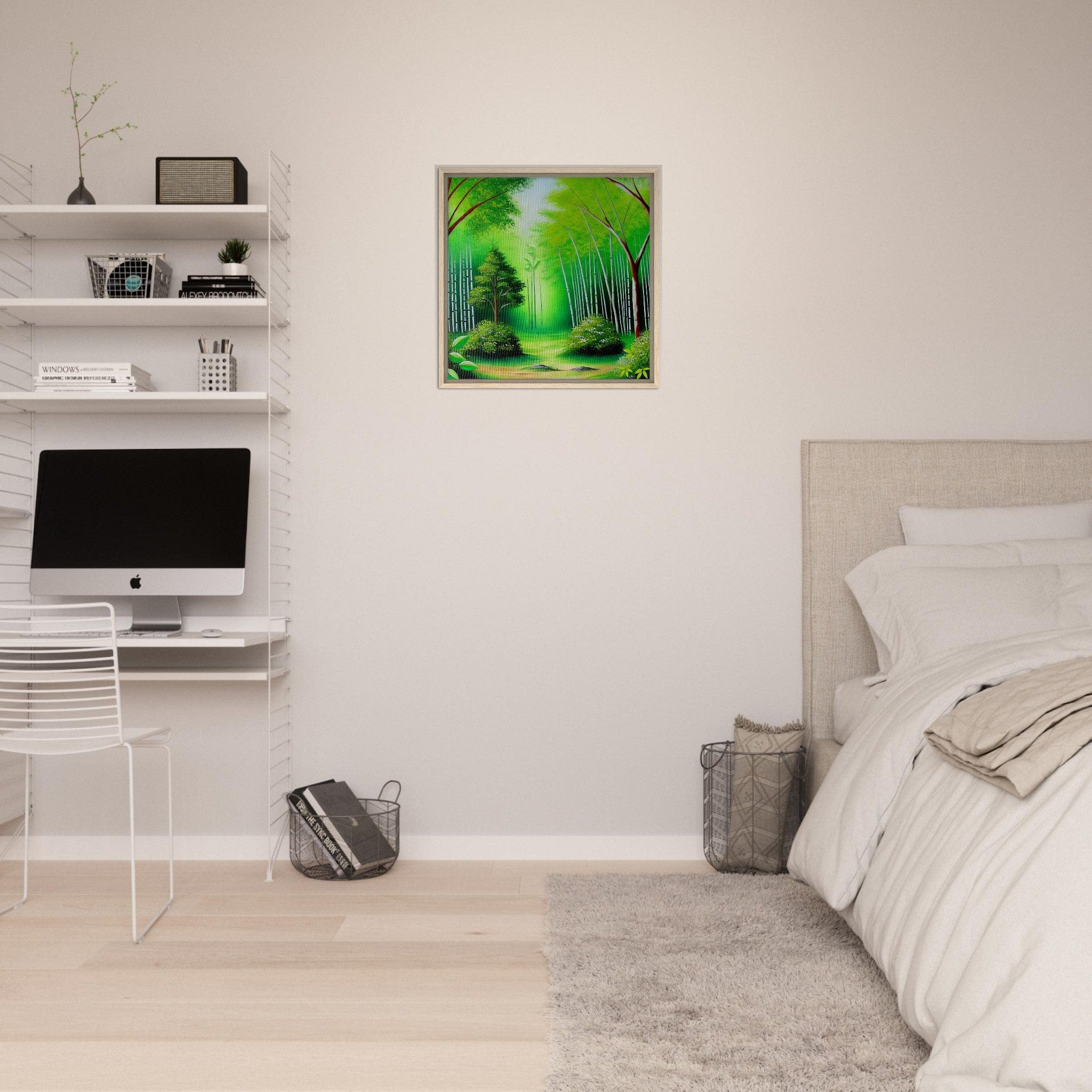 My Store Print Material Old Bamboo Walk One Framed Canvas