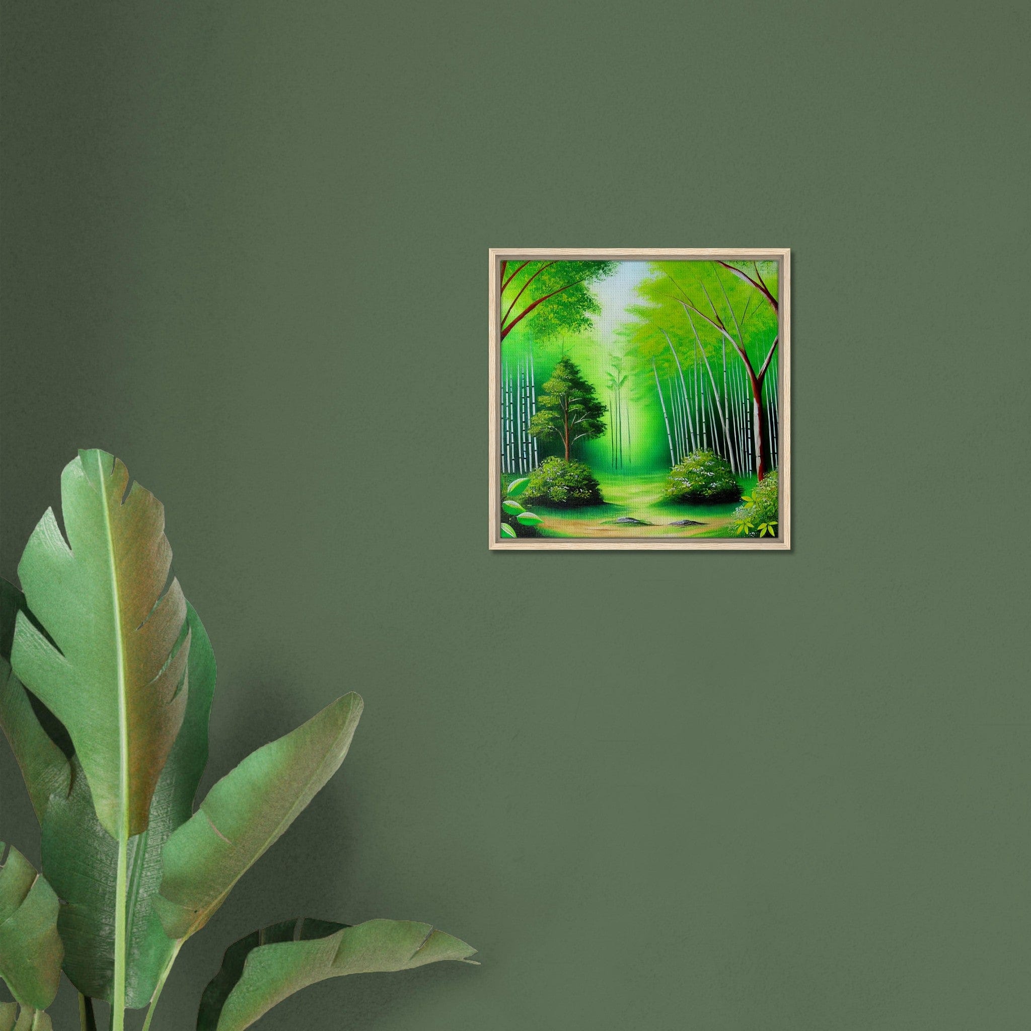 My Store Print Material Old Bamboo Walk One Framed Canvas