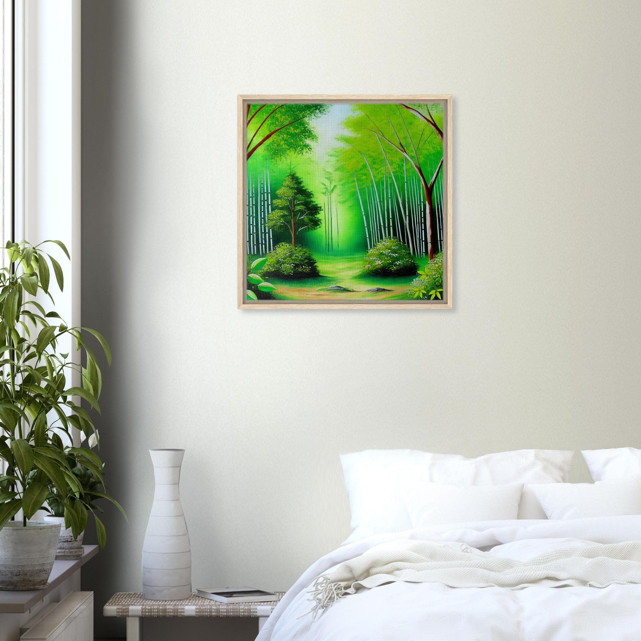 My Store Print Material Old Bamboo Walk One Framed Canvas