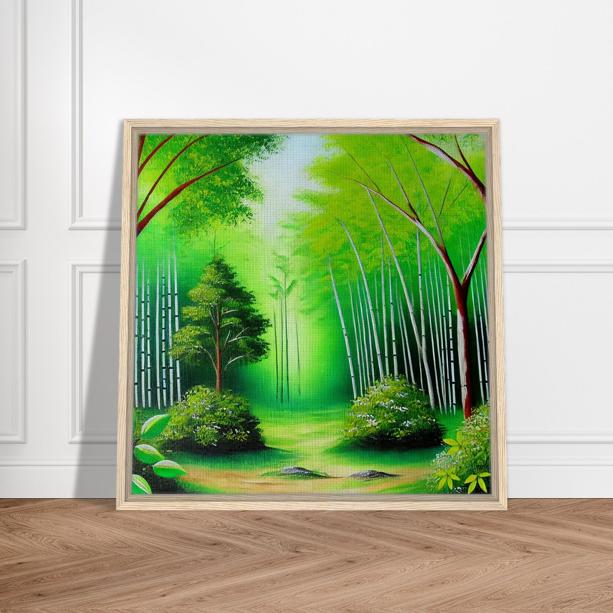 My Store Print Material Old Bamboo Walk One Framed Canvas