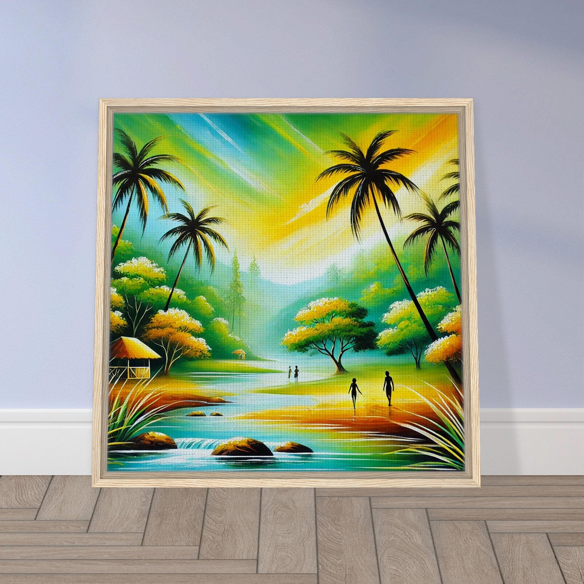 My Store Print Material Paradise Lakeside One Framed Canvas