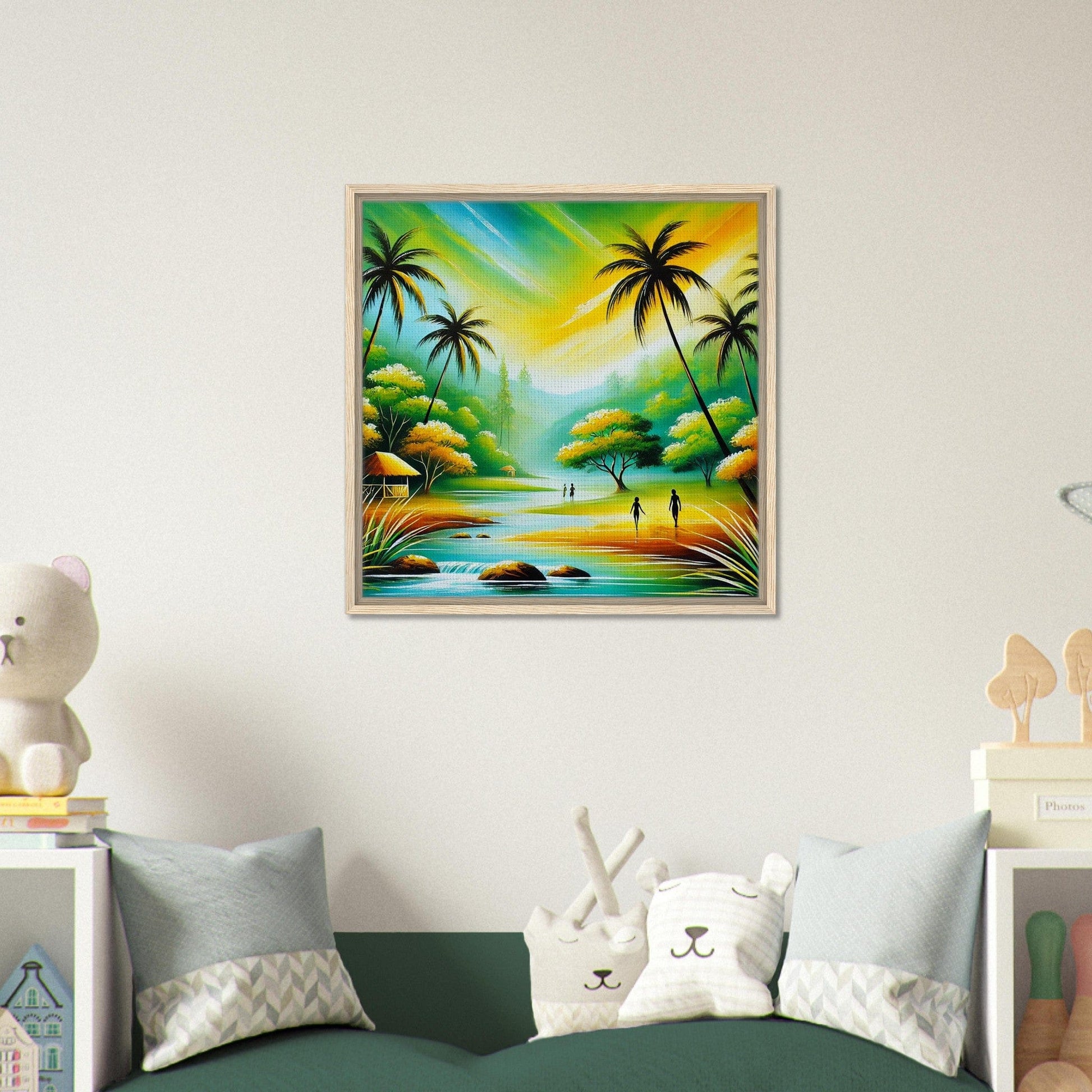 My Store Print Material Paradise Lakeside One Framed Canvas