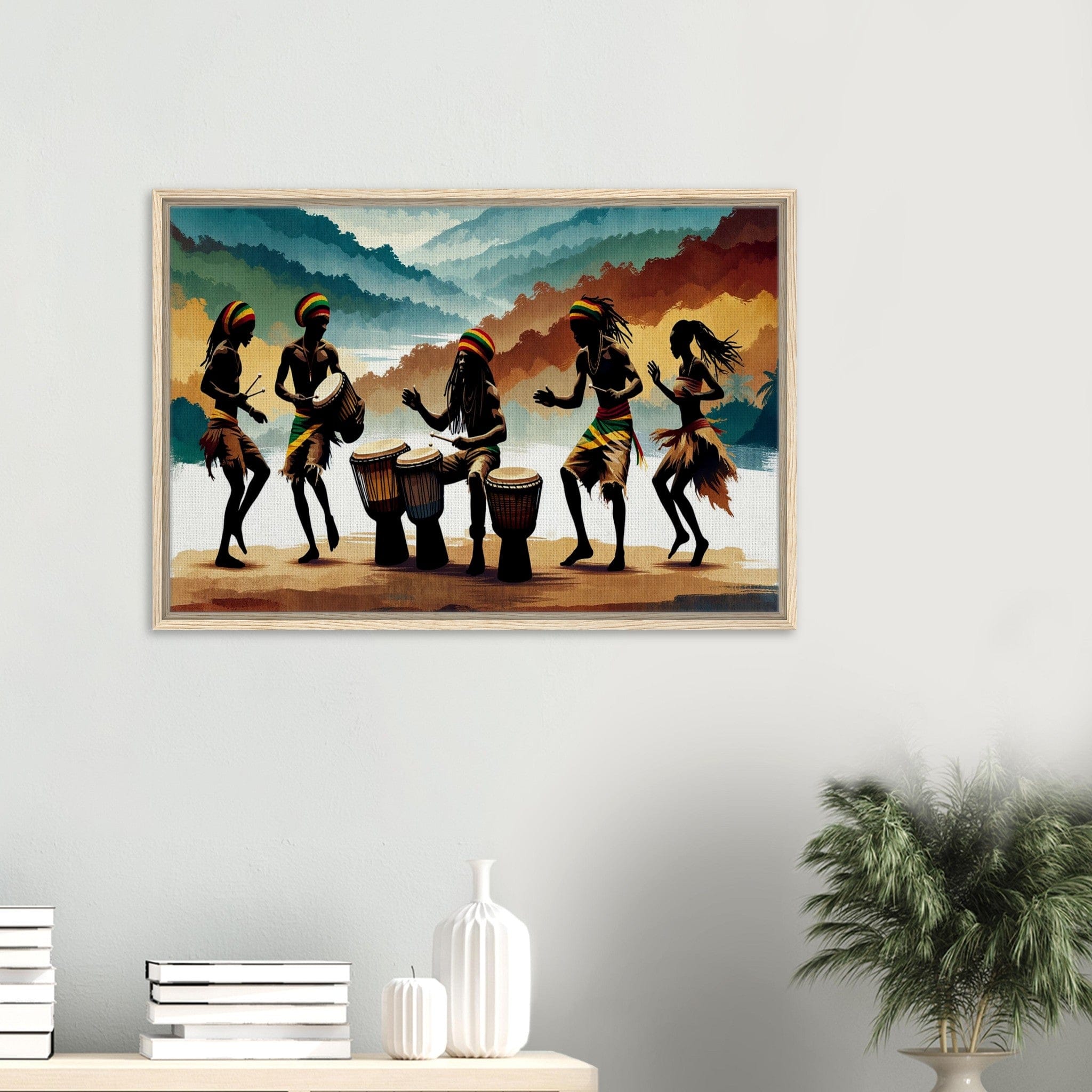 My Store Print Material Roots And Culture Rhythm One Framed Canvas