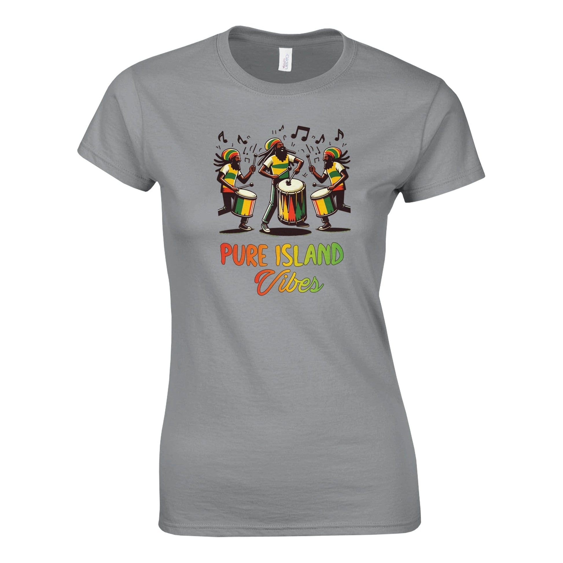 My Store Print Material Rs Sport Grey / S Pure Island Vibes Classic Women's Crewneck T-shirt | Gildan® 64000L