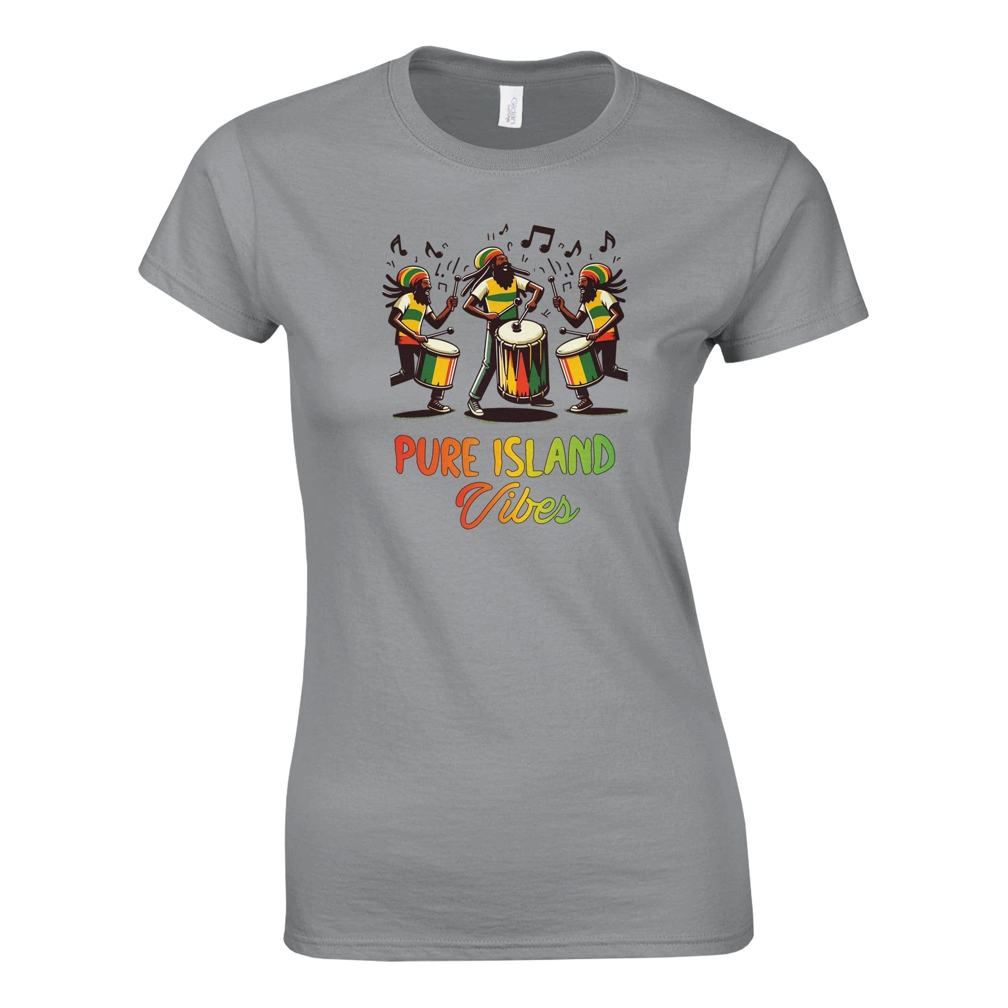 My Store Print Material Rs Sport Grey / S Pure Island Vibes Classic Women's Crewneck T-shirt | Gildan® 64000L