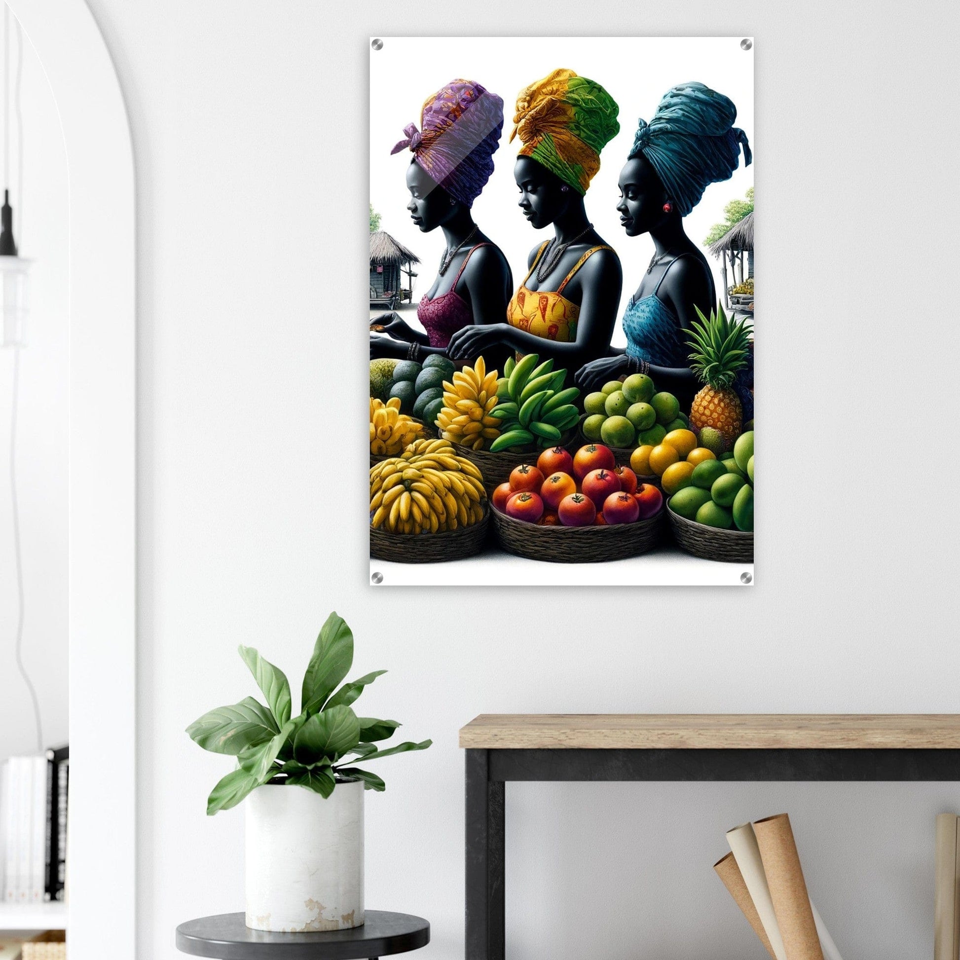 My Store Print Material Sister At The Market Two Acrylic Print