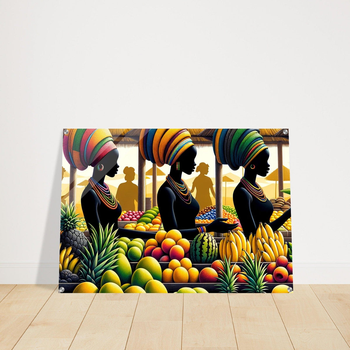 My Store Print Material Sisters At The Market Place One Acrylic Print
