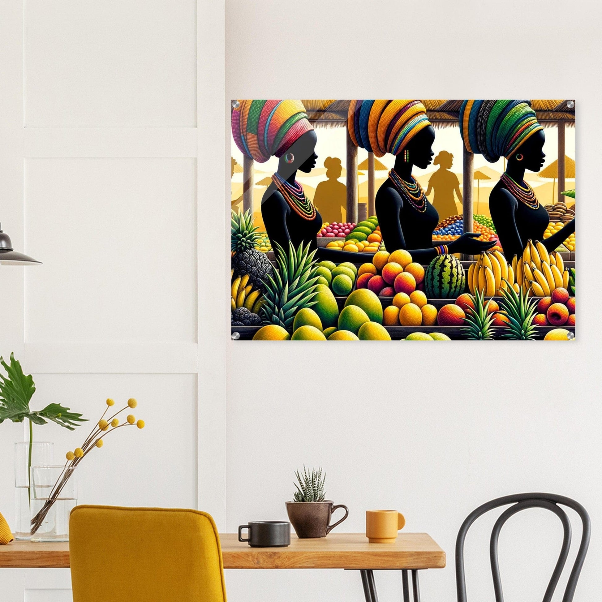 My Store Print Material Sisters At The Market Place One Acrylic Print