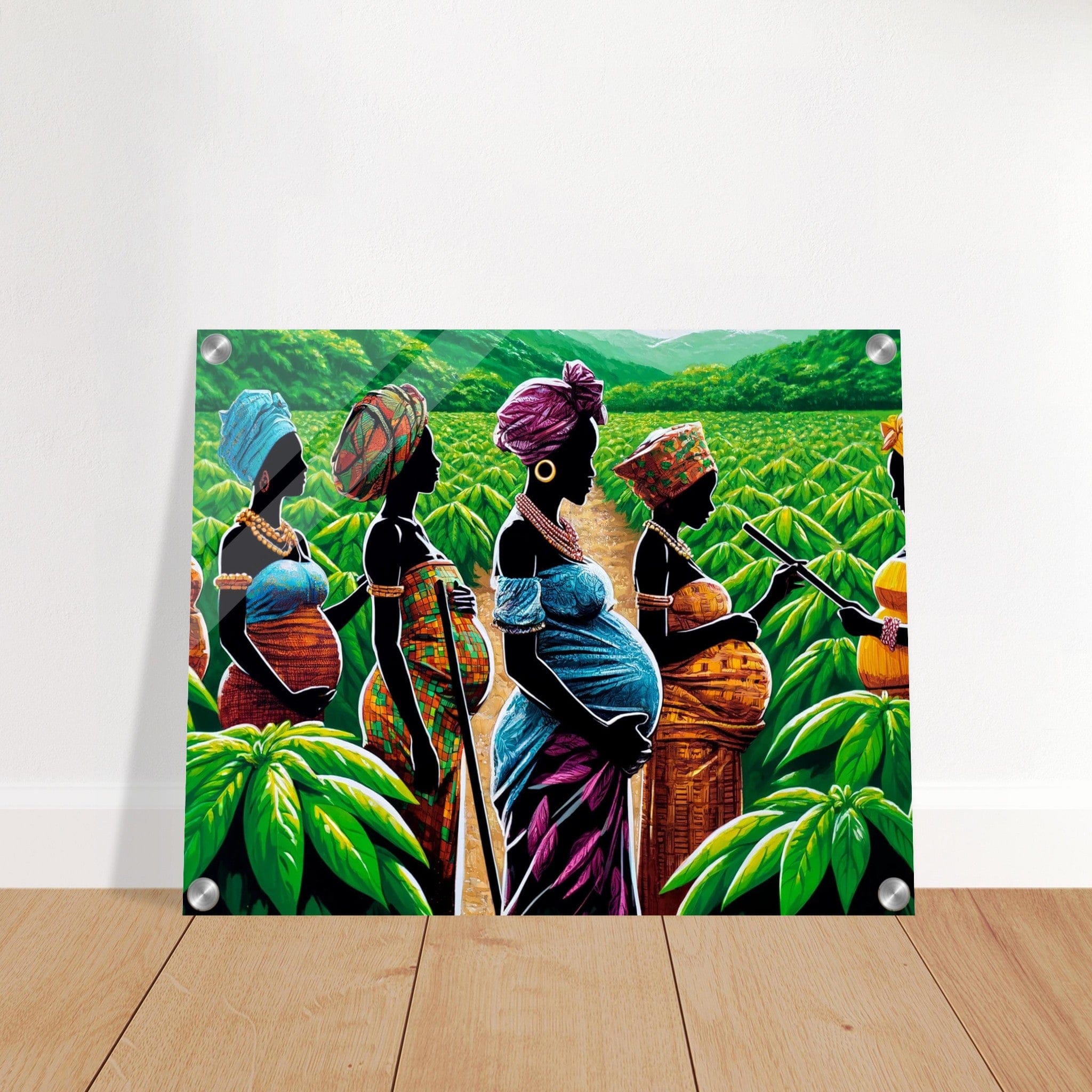 My Store Print Material Young Baby Mothers On The Cocoa Farm Five Acrylic Print