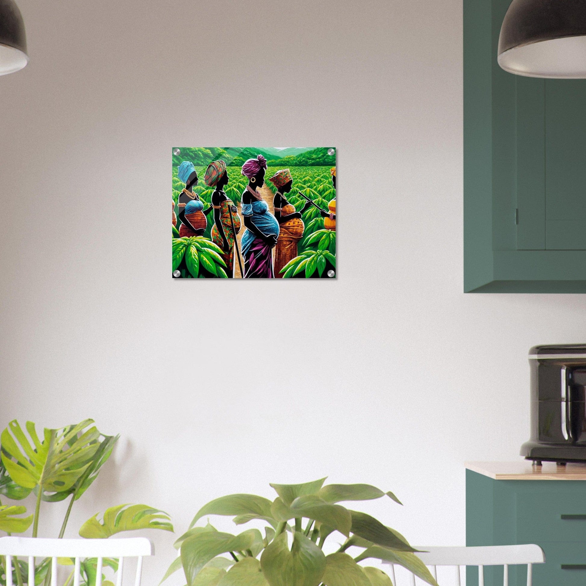 My Store Print Material Young Baby Mothers On The Cocoa Farm Five Acrylic Print