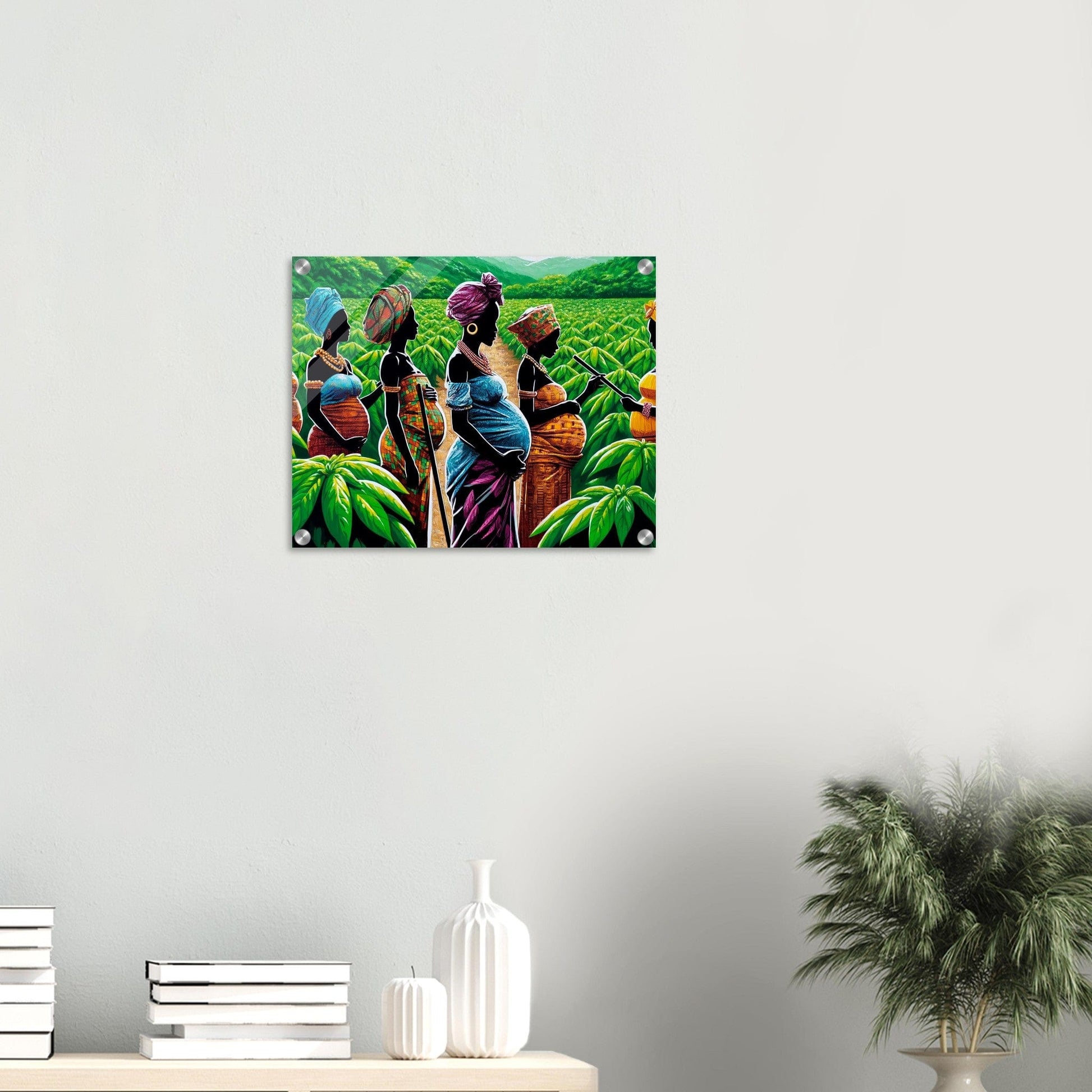 My Store Print Material Young Baby Mothers On The Cocoa Farm Five Acrylic Print