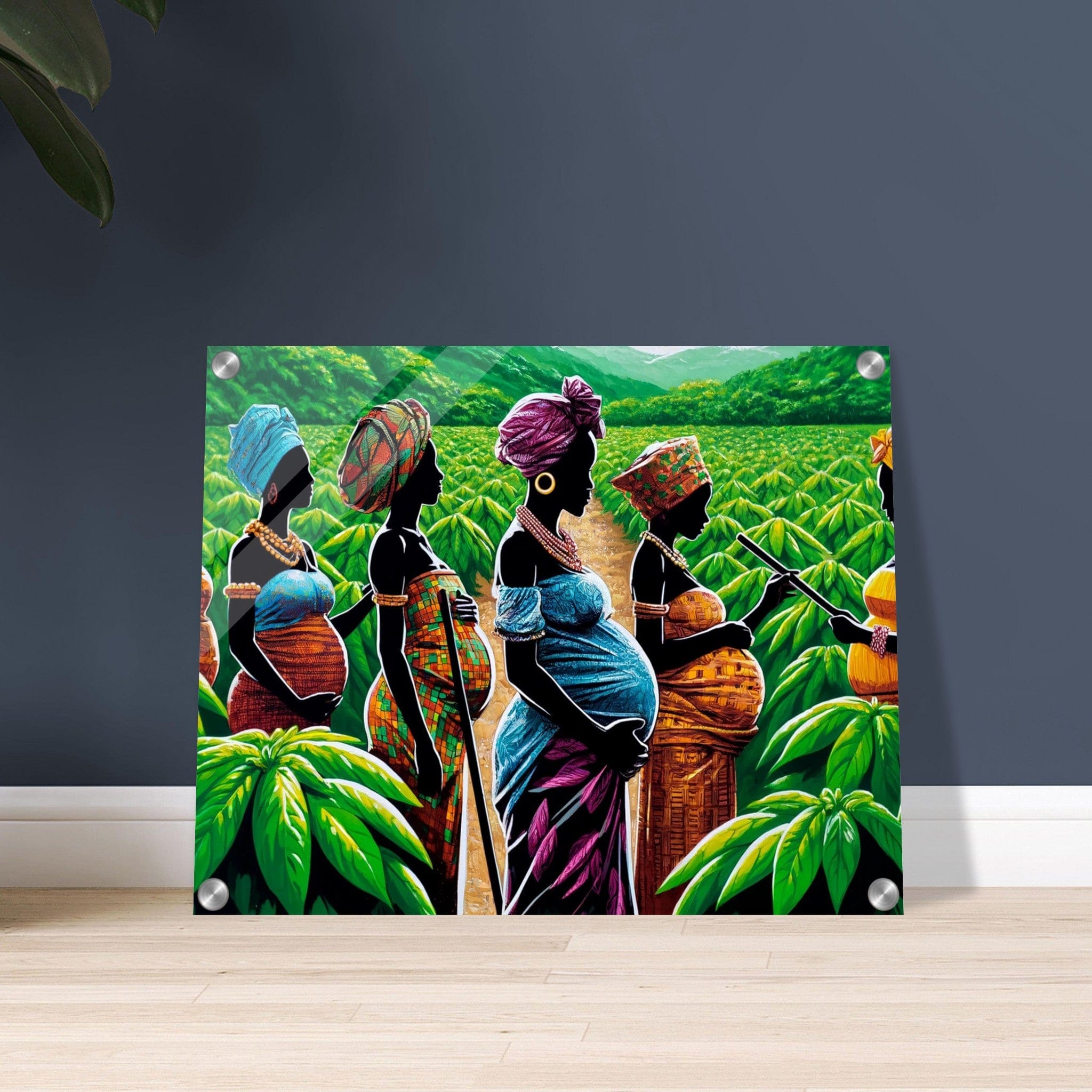 My Store Print Material Young Baby Mothers On The Cocoa Farm Five Acrylic Print
