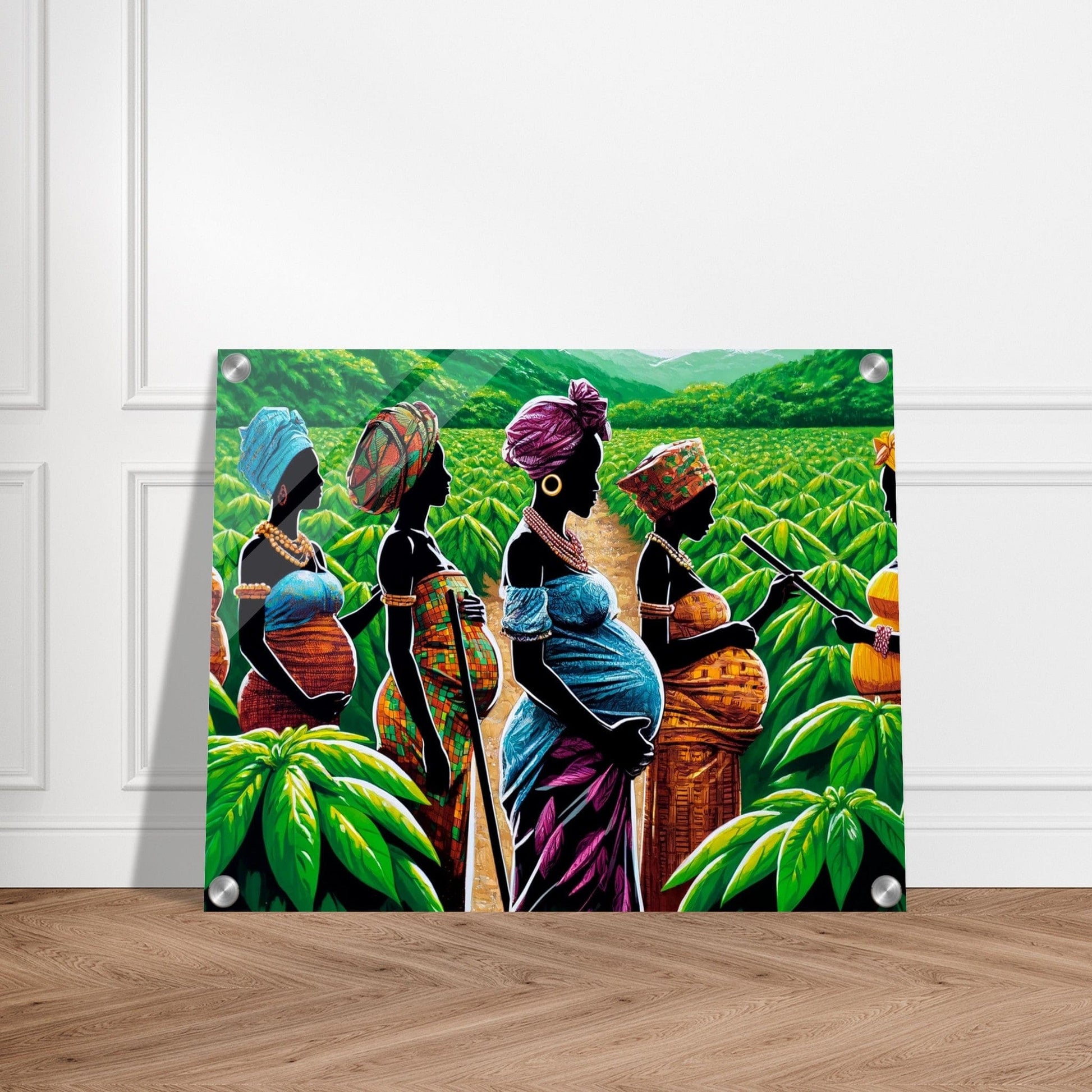 My Store Print Material Young Baby Mothers On The Cocoa Farm Five Acrylic Print