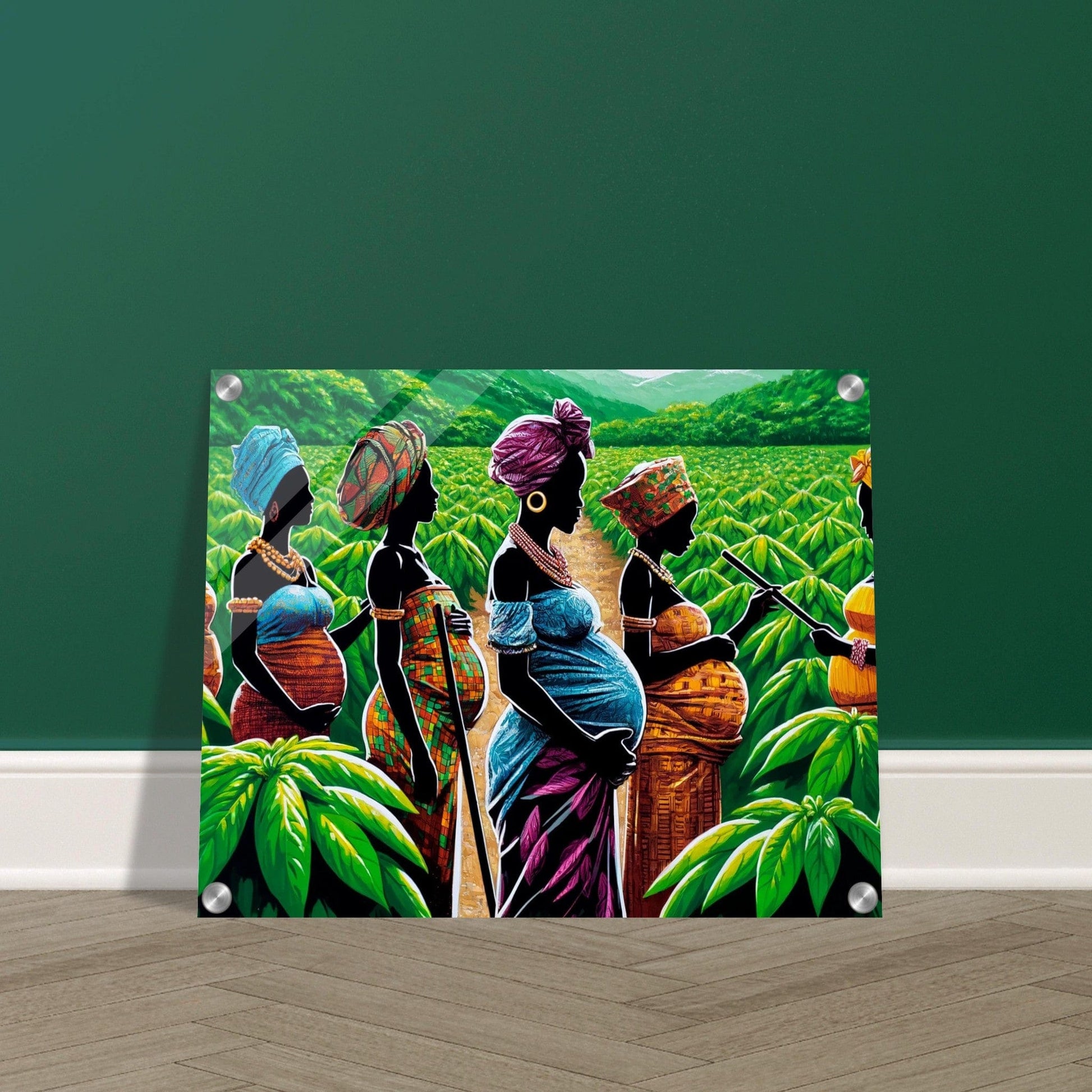My Store Print Material Young Baby Mothers On The Cocoa Farm Five Acrylic Print