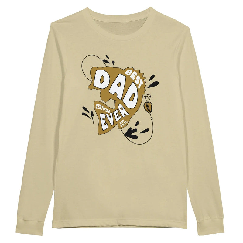 My Store T-Shirts Natural / S Best Dad Ever Premium Unisex Longsleeve T-Shirt