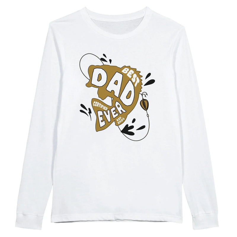 My Store T-Shirts White / S Best Dad Ever Premium Unisex Longsleeve T-Shirt