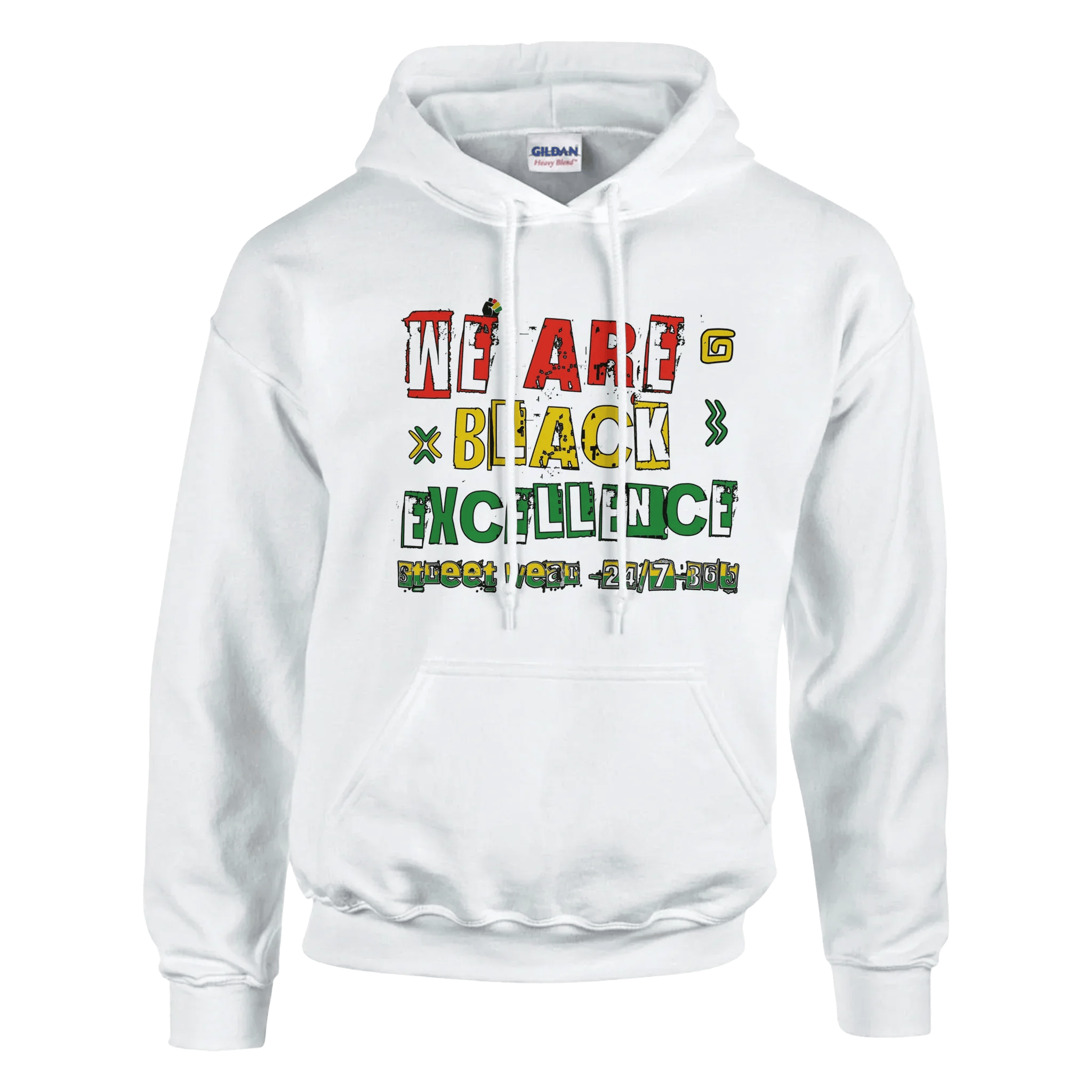 My Store T-Shirts White / S "We Are Black Excellence 24/7-365 "Classic Unisex Pullover Hoodie | Gildan® 18500