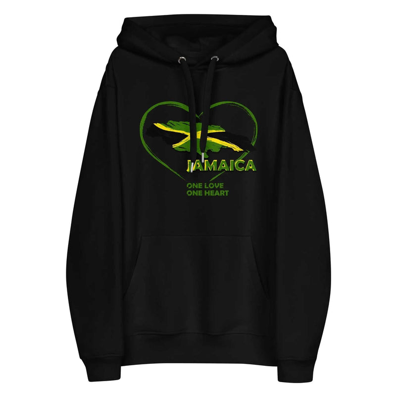 Stylish3Tees.com Black / XS One Love One Heart Premium eco hoodie