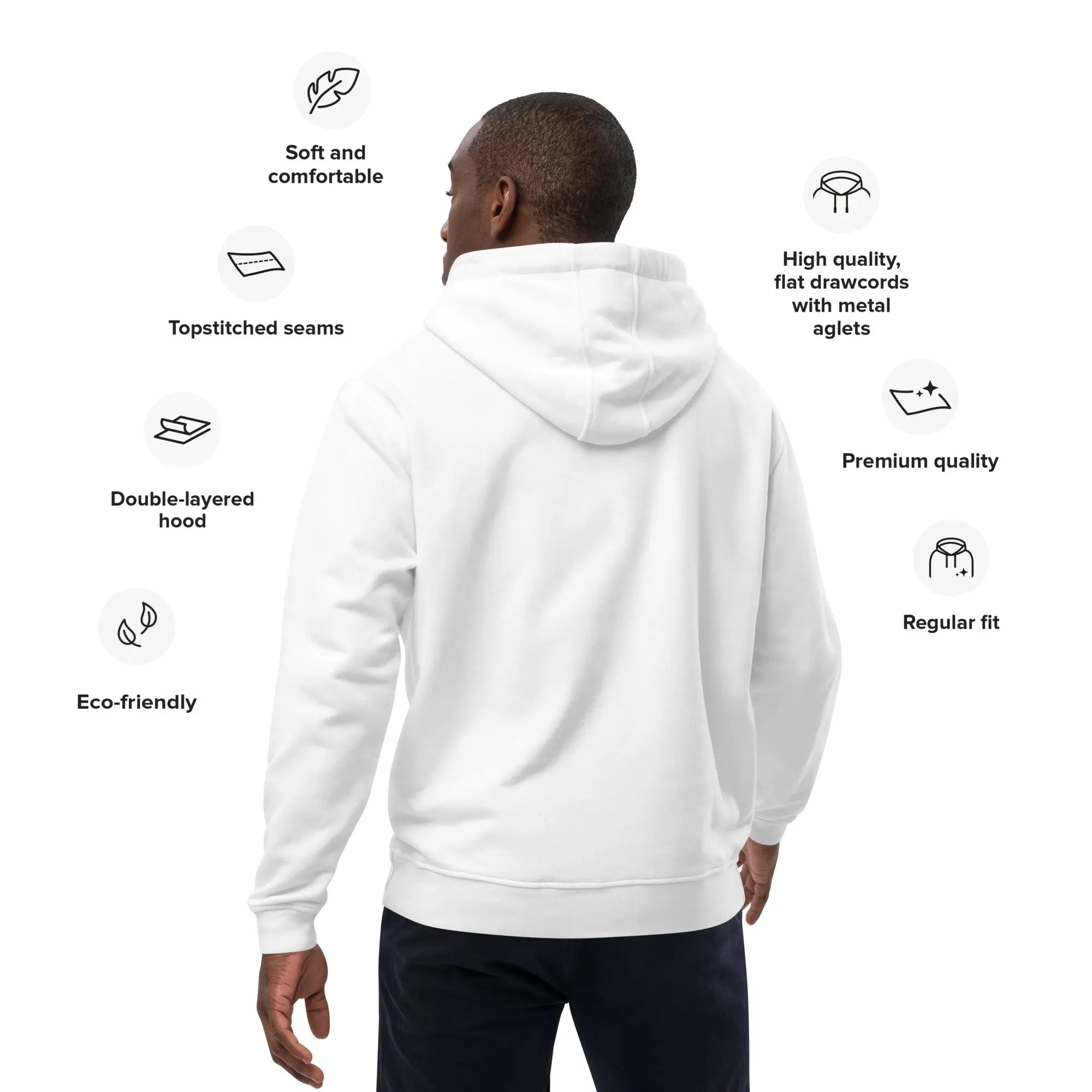 One Love One Heart Premium eco hoodie - Stylish3Tees.com