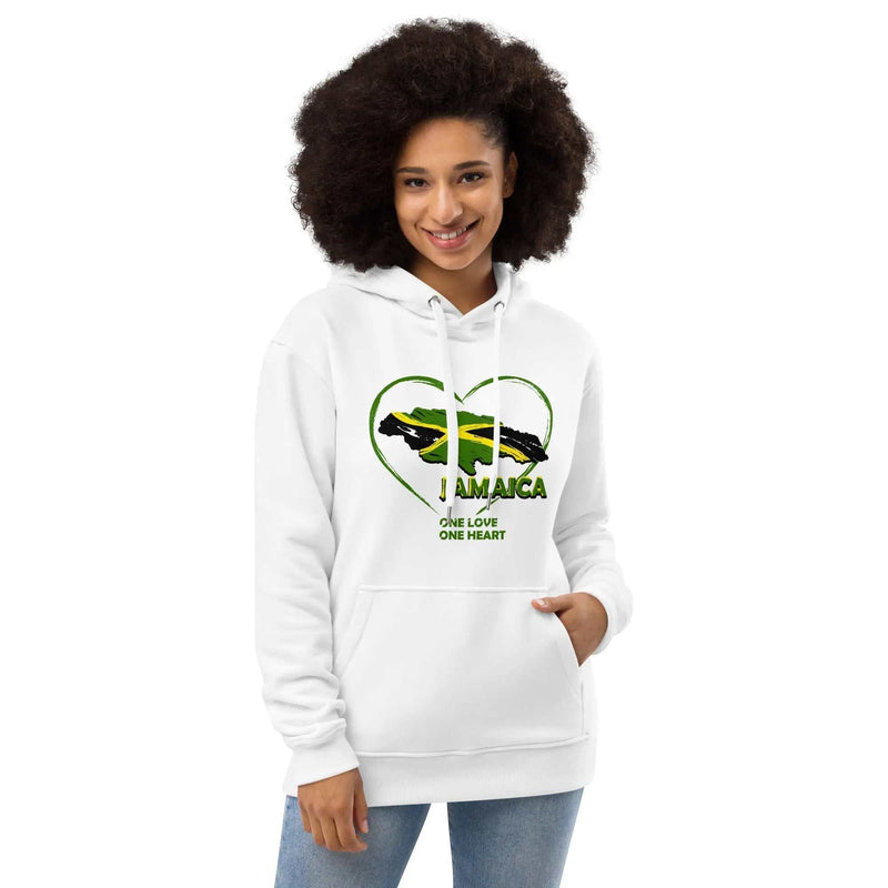 Stylish3Tees.com One Love One Heart Premium eco hoodie