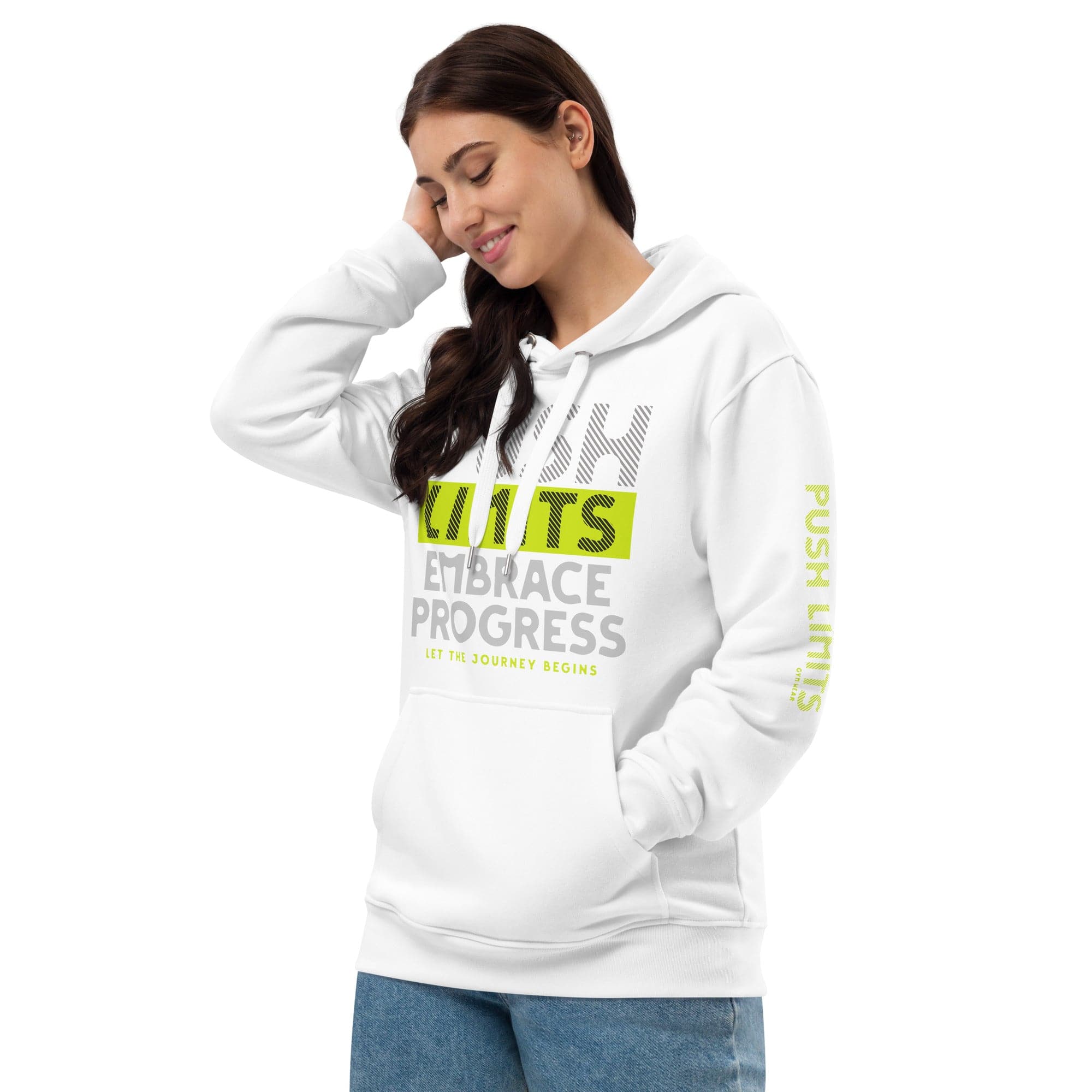 Stylish3Tees.com Embrace Progress Premium eco hoodie