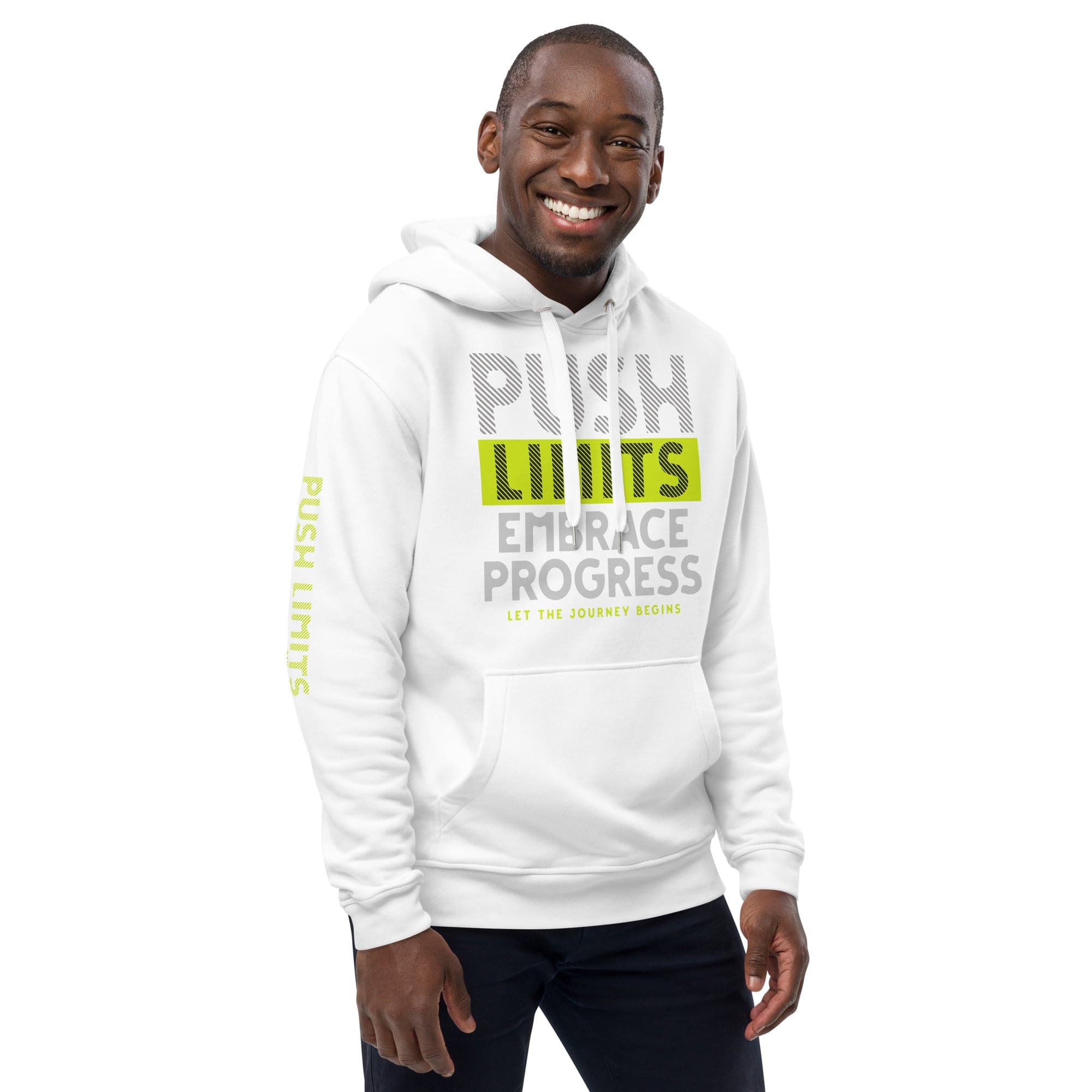 Stylish3Tees.com Embrace Progress Premium eco hoodie