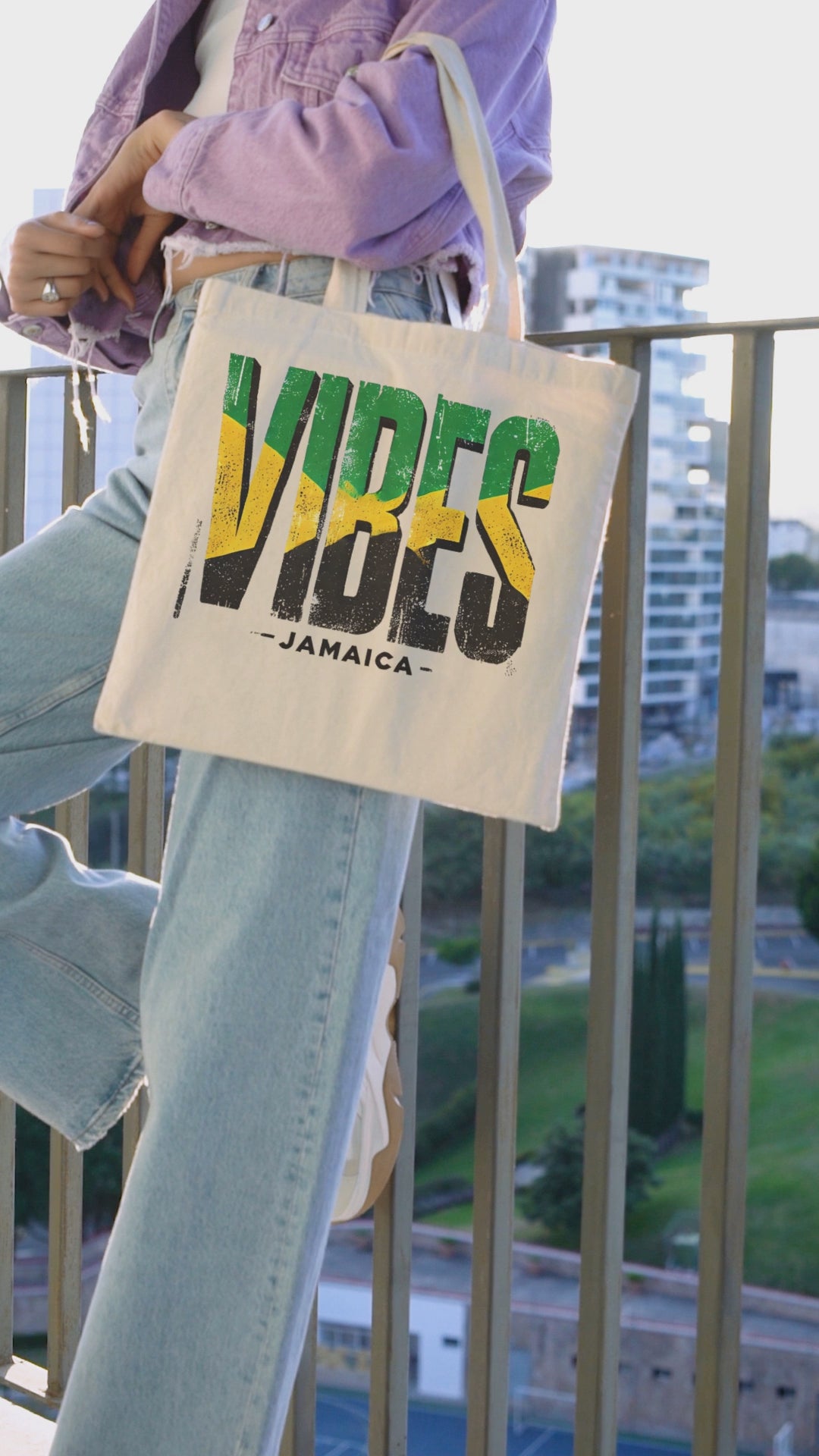 Vibes Jamaica Recycled Classic Canvas Tote-2