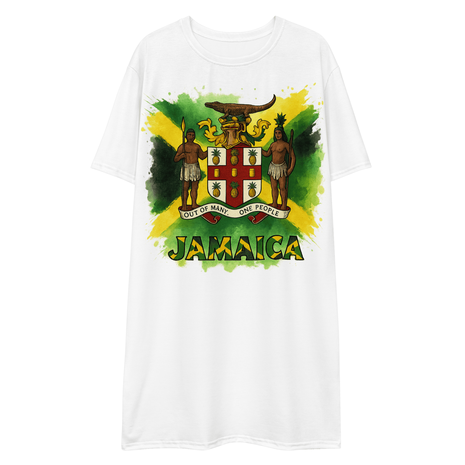 Stylish3Tees.com 2XS Out Of Many One People SR2 T-Shirt Dress
