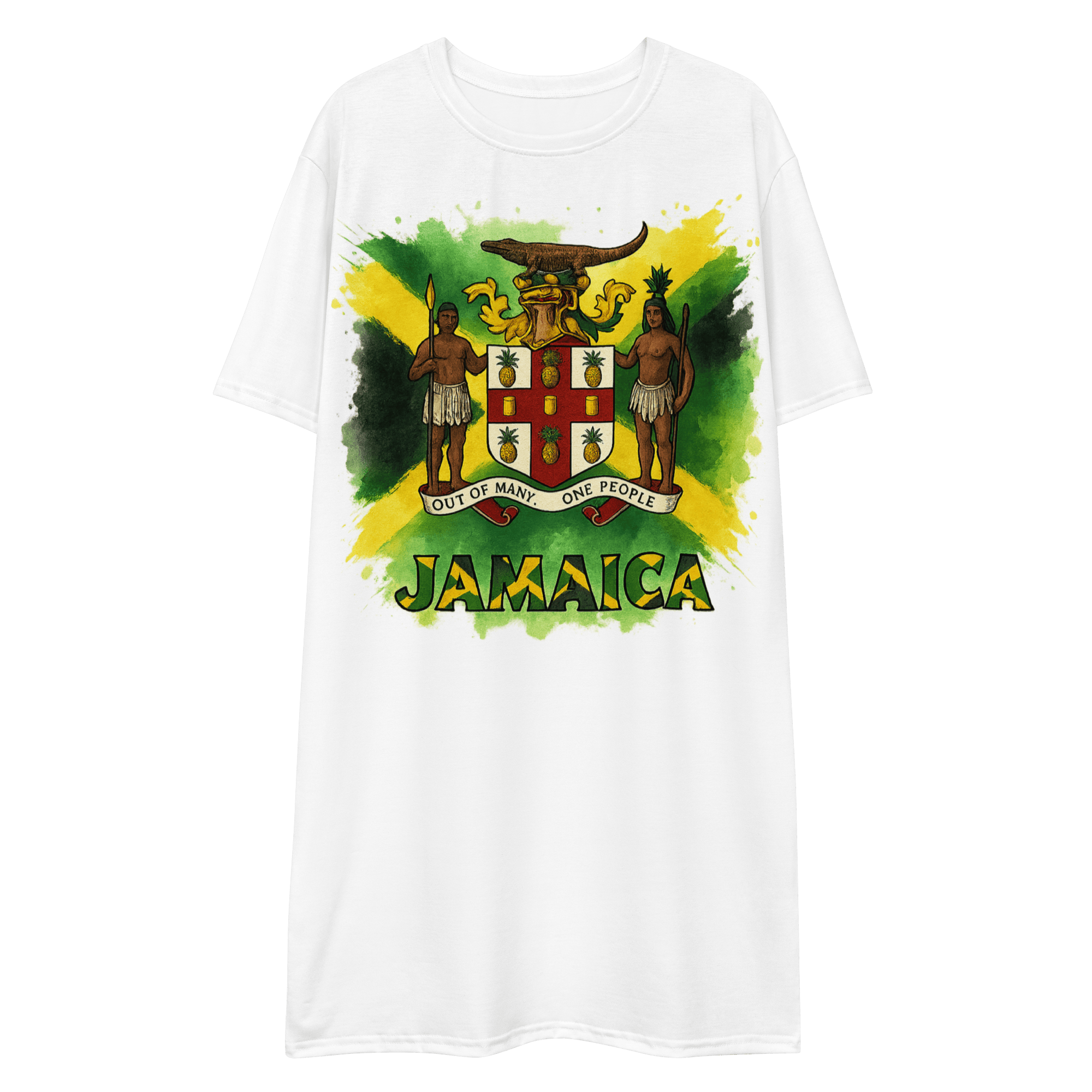 Stylish3Tees.com 2XS Out Of Many One People SR2 T-Shirt Dress