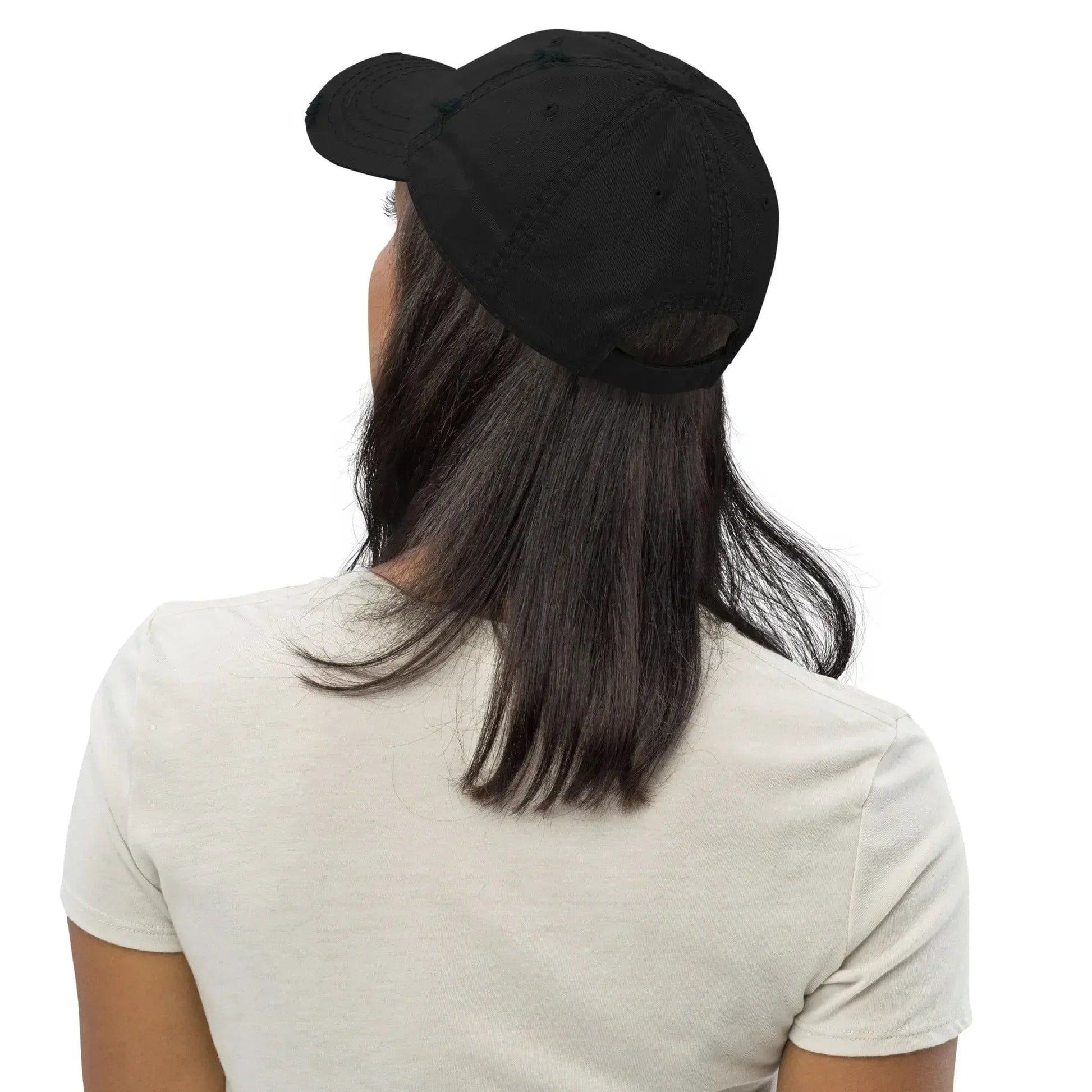 Stylish3Tees.com Bad Hair Day Distressed Dad Hat