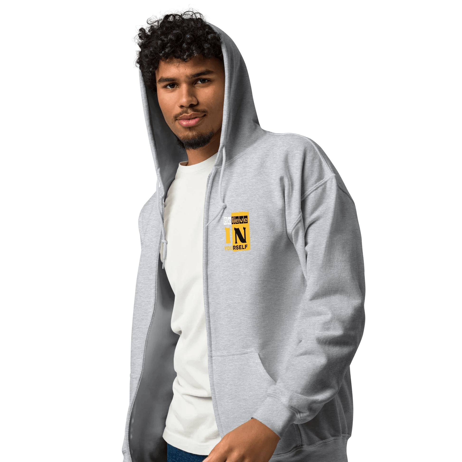 Stylish3Tees.com Believe In Your Self Unisex heavy blend zip hoodie