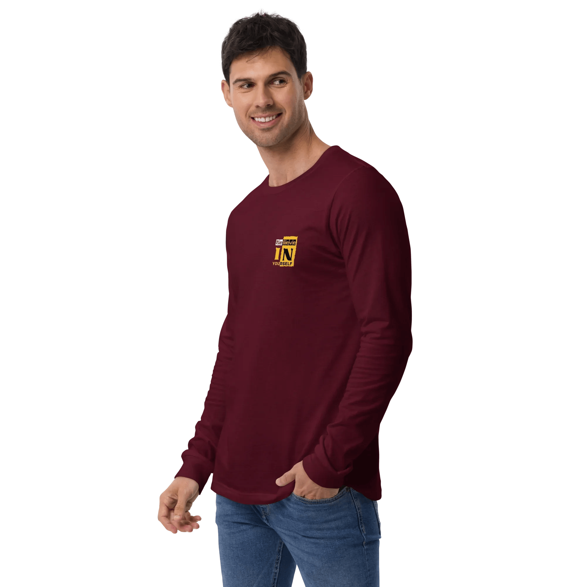 Stylish3Tees.com Believe In Your Self Unisex Long Sleeve Tee