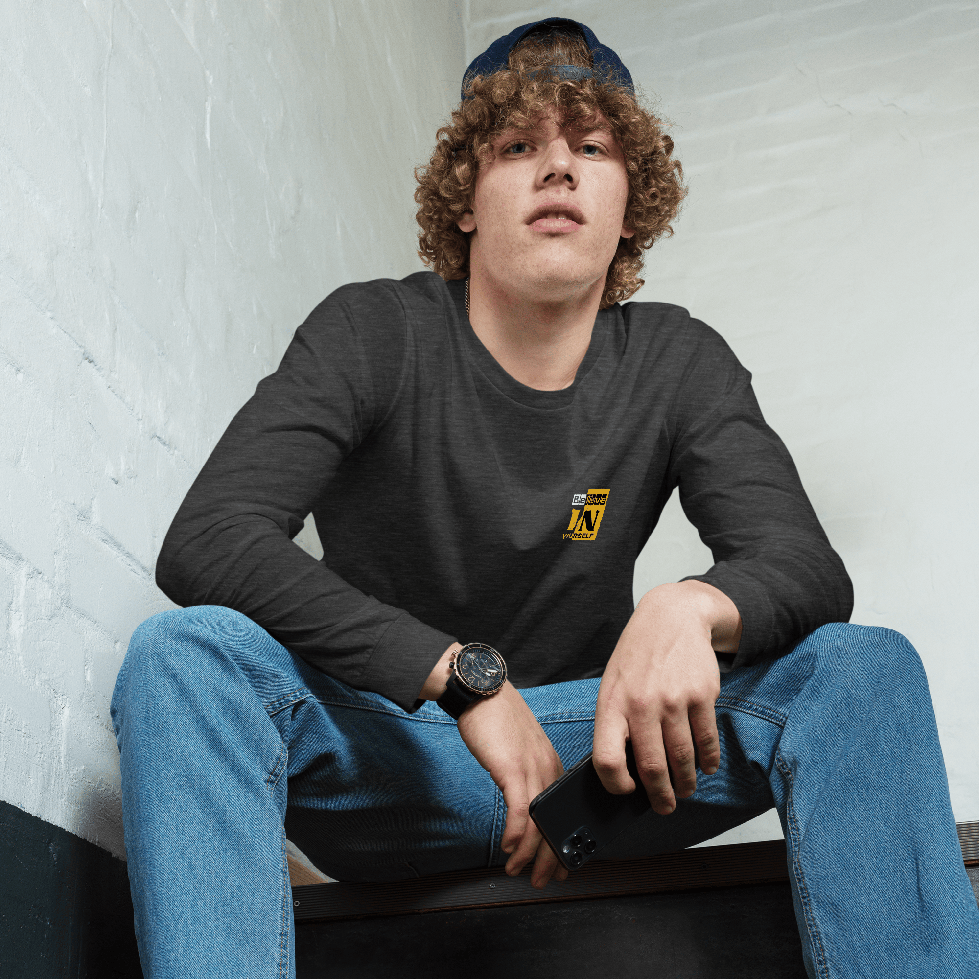 Stylish3Tees.com Believe In Your Self Unisex Long Sleeve Tee
