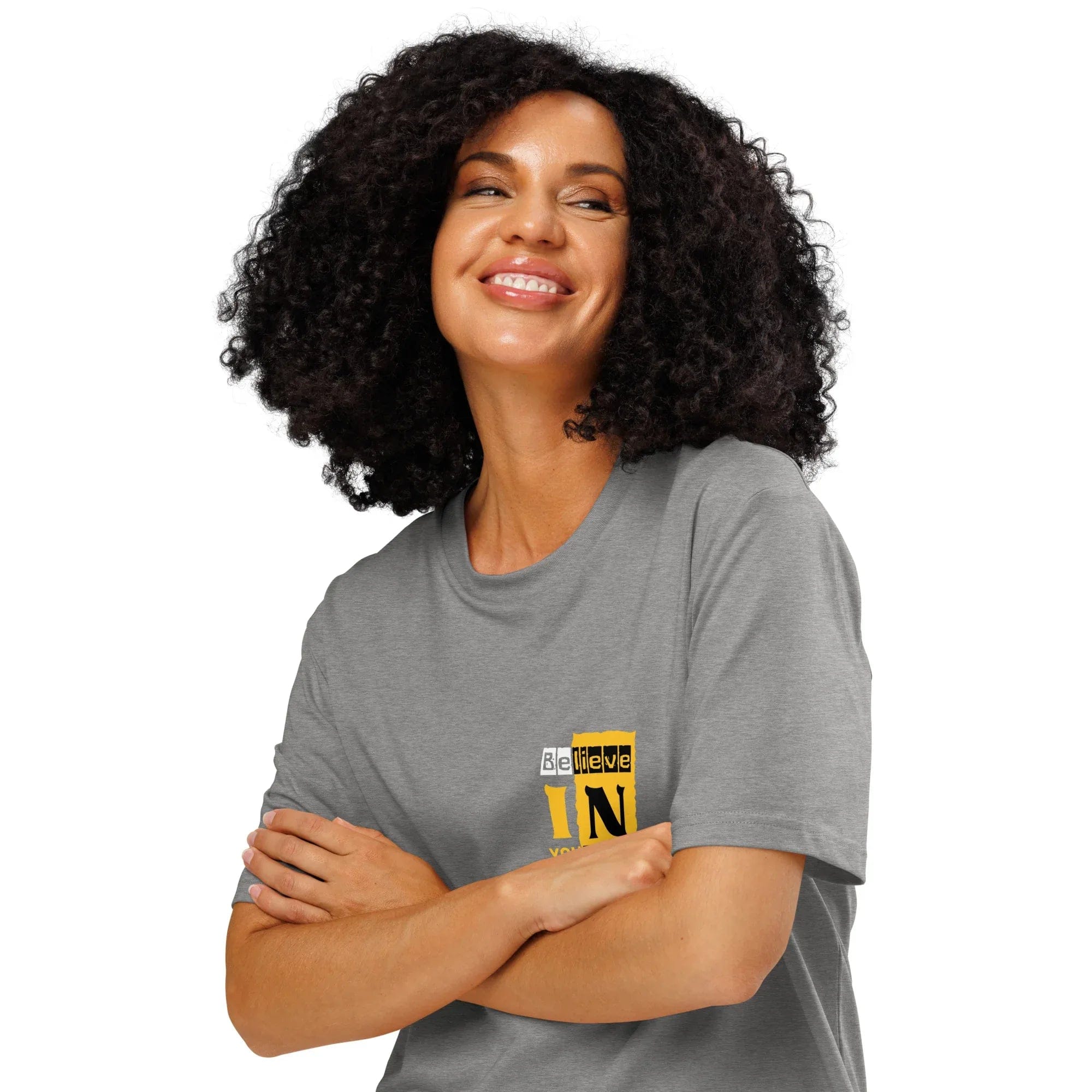 Stylish3Tees.com Believe In Your Self Unisex organic ribbed neck t-shirt