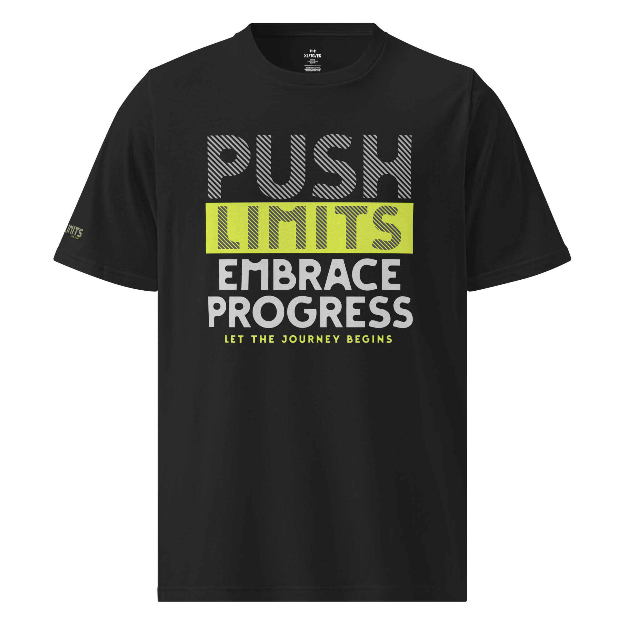 Stylish3Tees.com Black / S Push Limits Embrace Progress Under ArmourⓇ athletic t-shirt