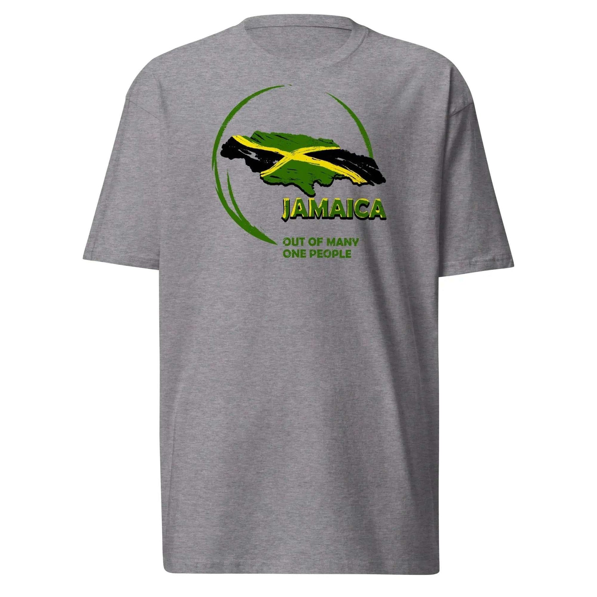 STYLISH3TEES.COM Carbon Grey / S Out Of Many One People  Men’s Premium Heavyweight Tee